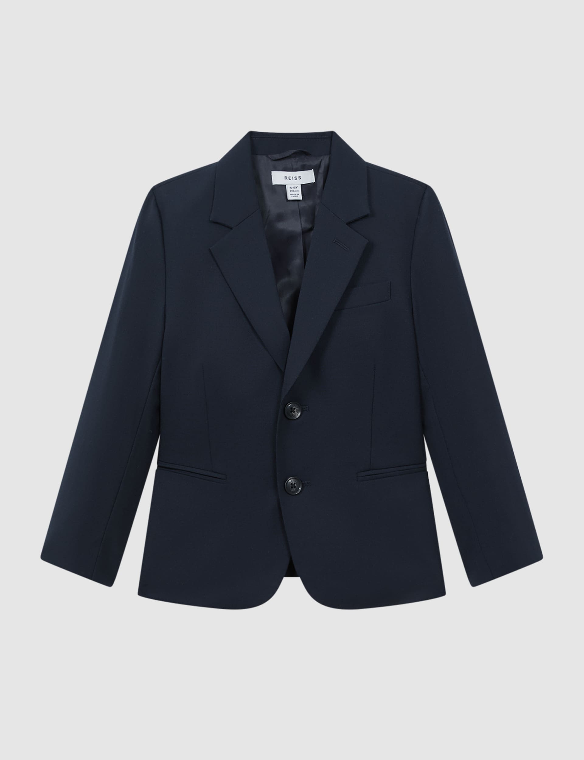 Reiss Boys Wool Blend Blazer (3-14 Yrs) - 12-13 - Dark Blue, Dark Blue