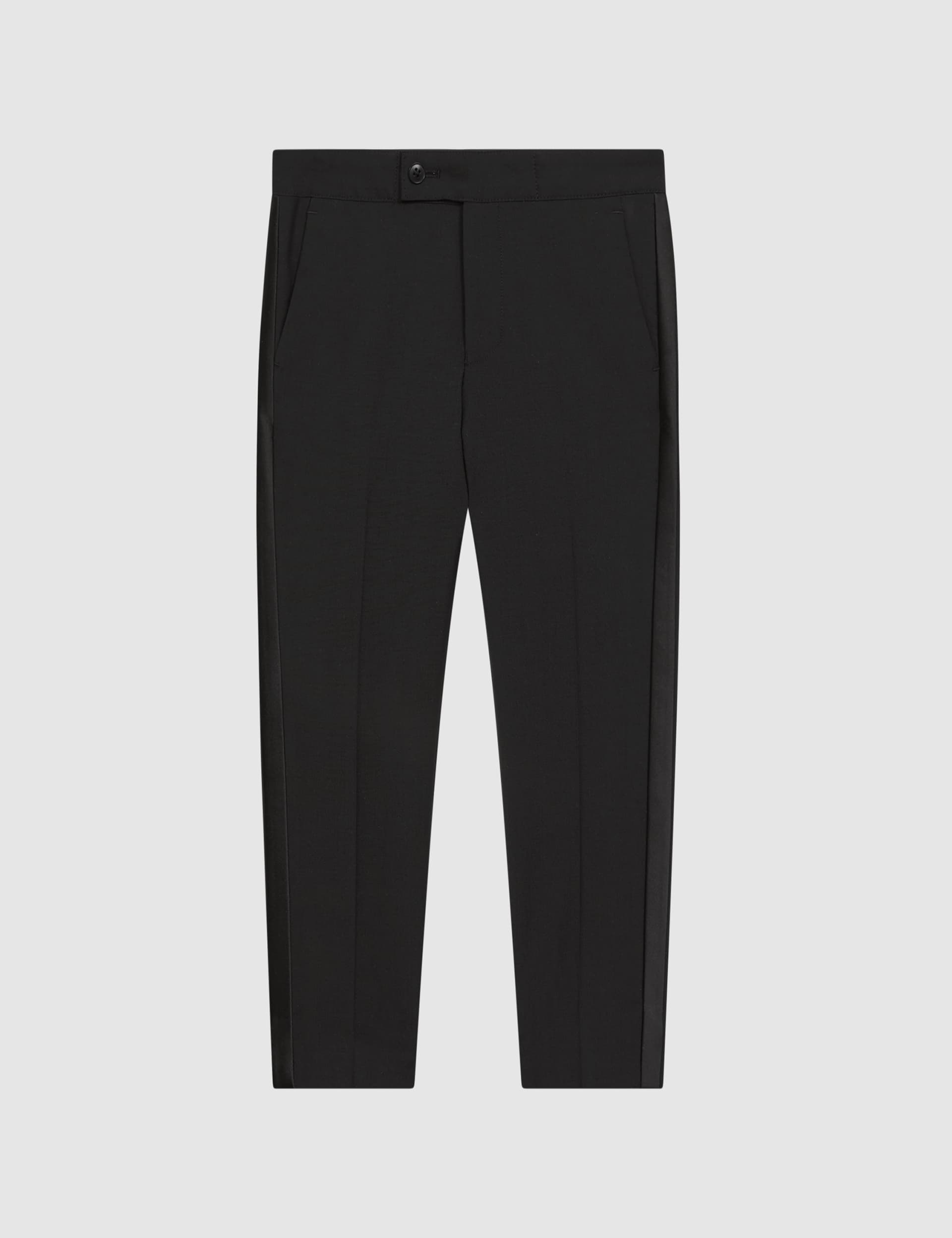 Reiss Boys Slim Wool Blend Suit Trousers (3-14 Yrs) - 5-6 Y - Black, Black