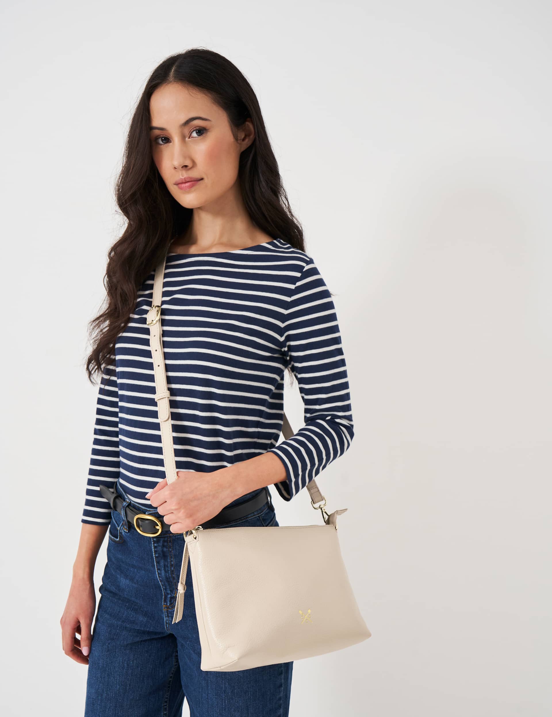 Crew Clothing Women's Leather Cross Body Bag