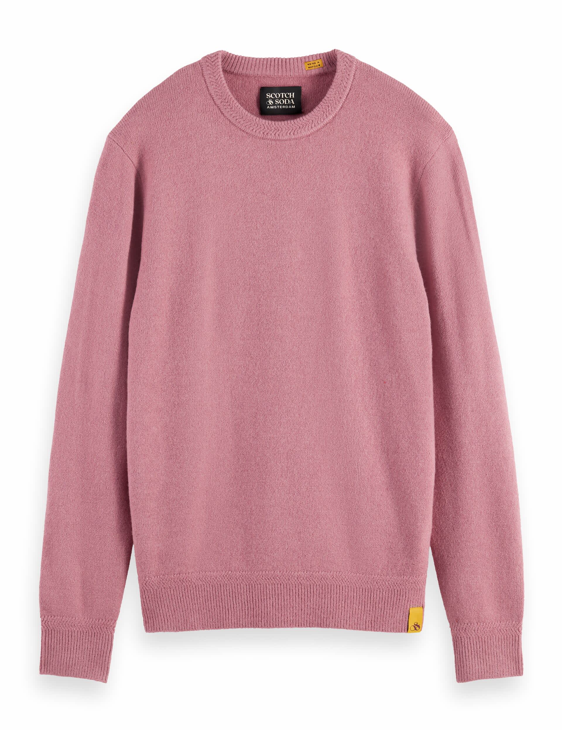 Scotch & Soda Men's Long Sleeve Jumper - Dark Pink, Dark Pink,Navy