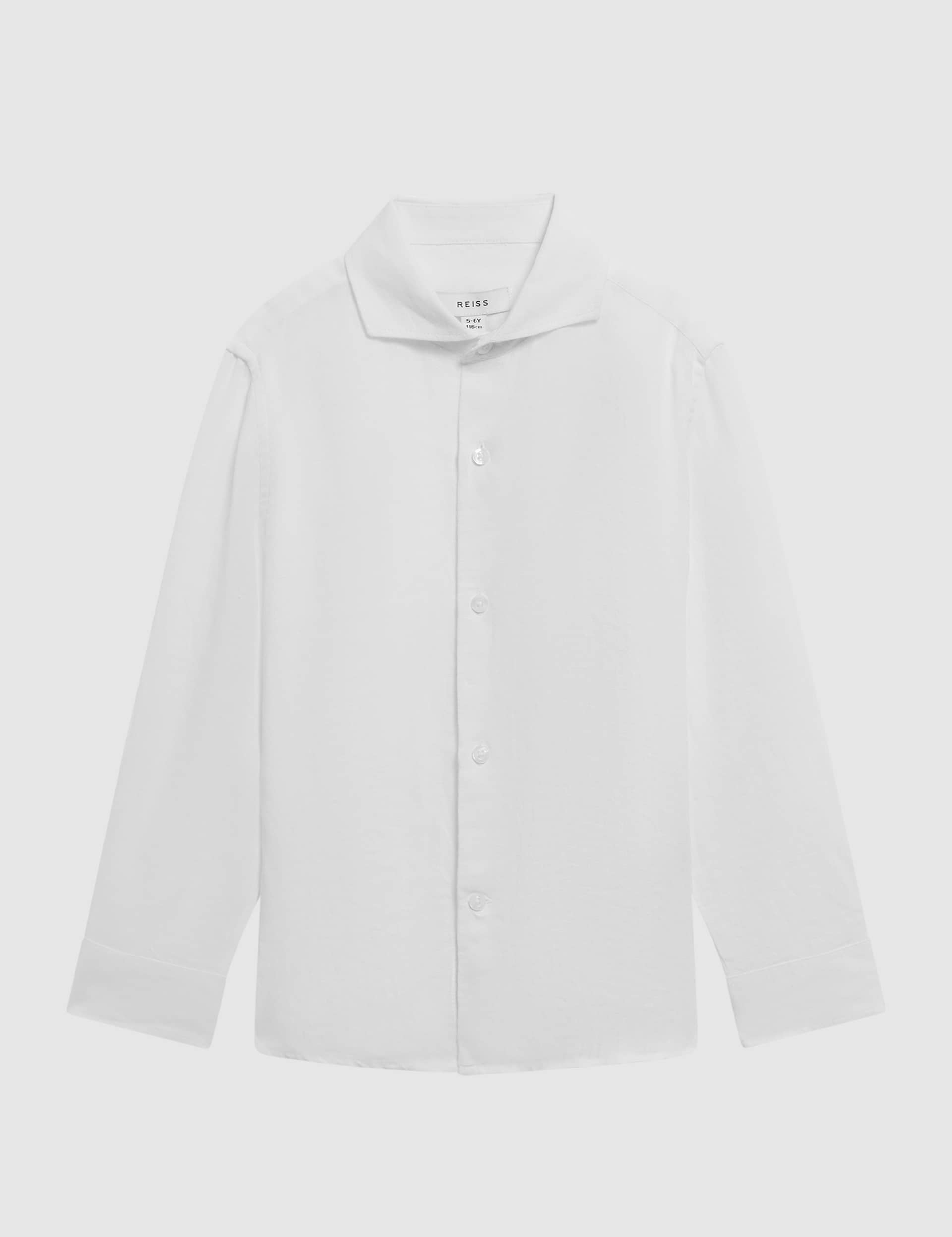 Reiss Boys Pure Linen Shirt (3-14 Yrs) - 9-10Y - White, White