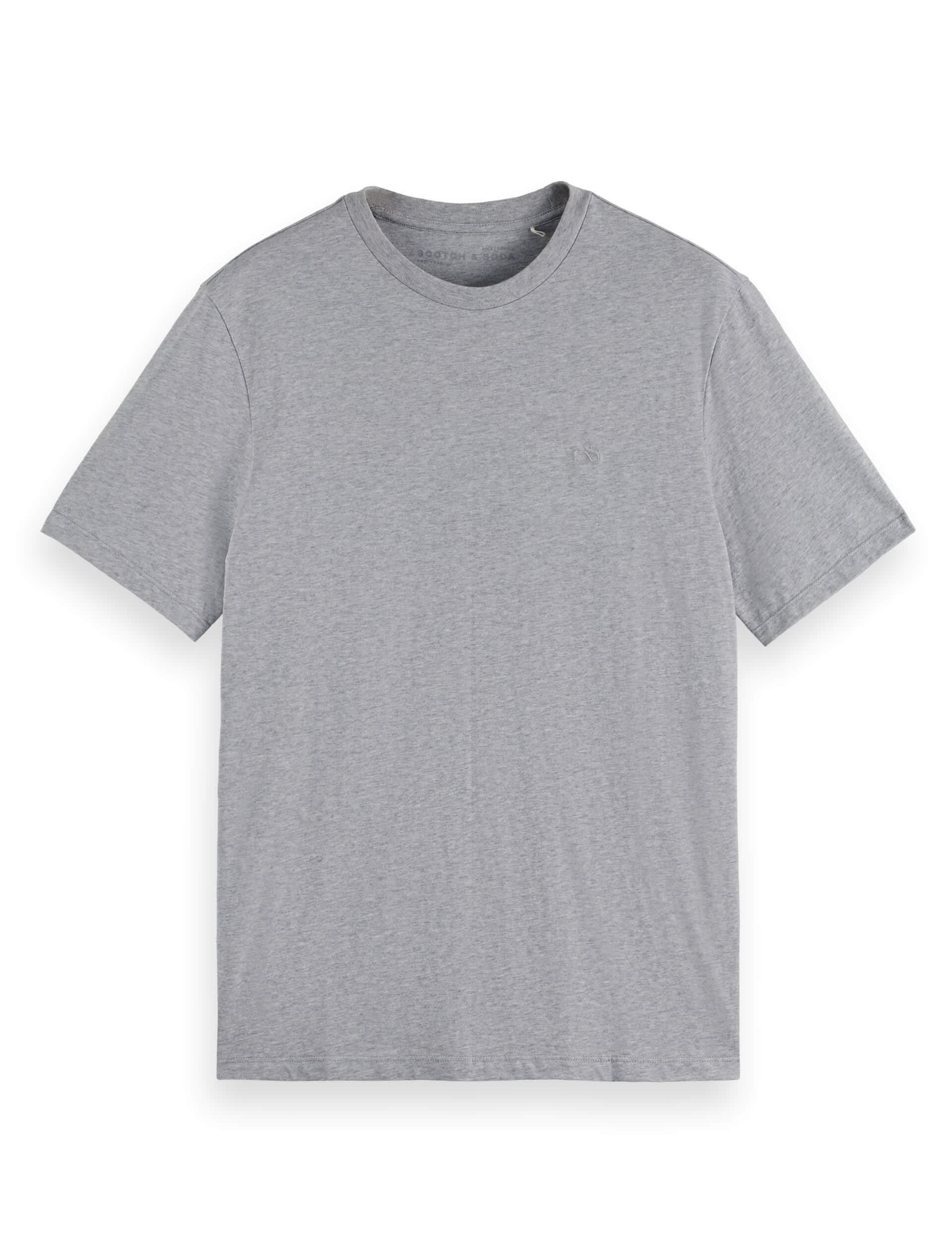 Scotch & Soda Men's Pure Cotton T-Shirt - M - Grey, Grey,Black,Navy