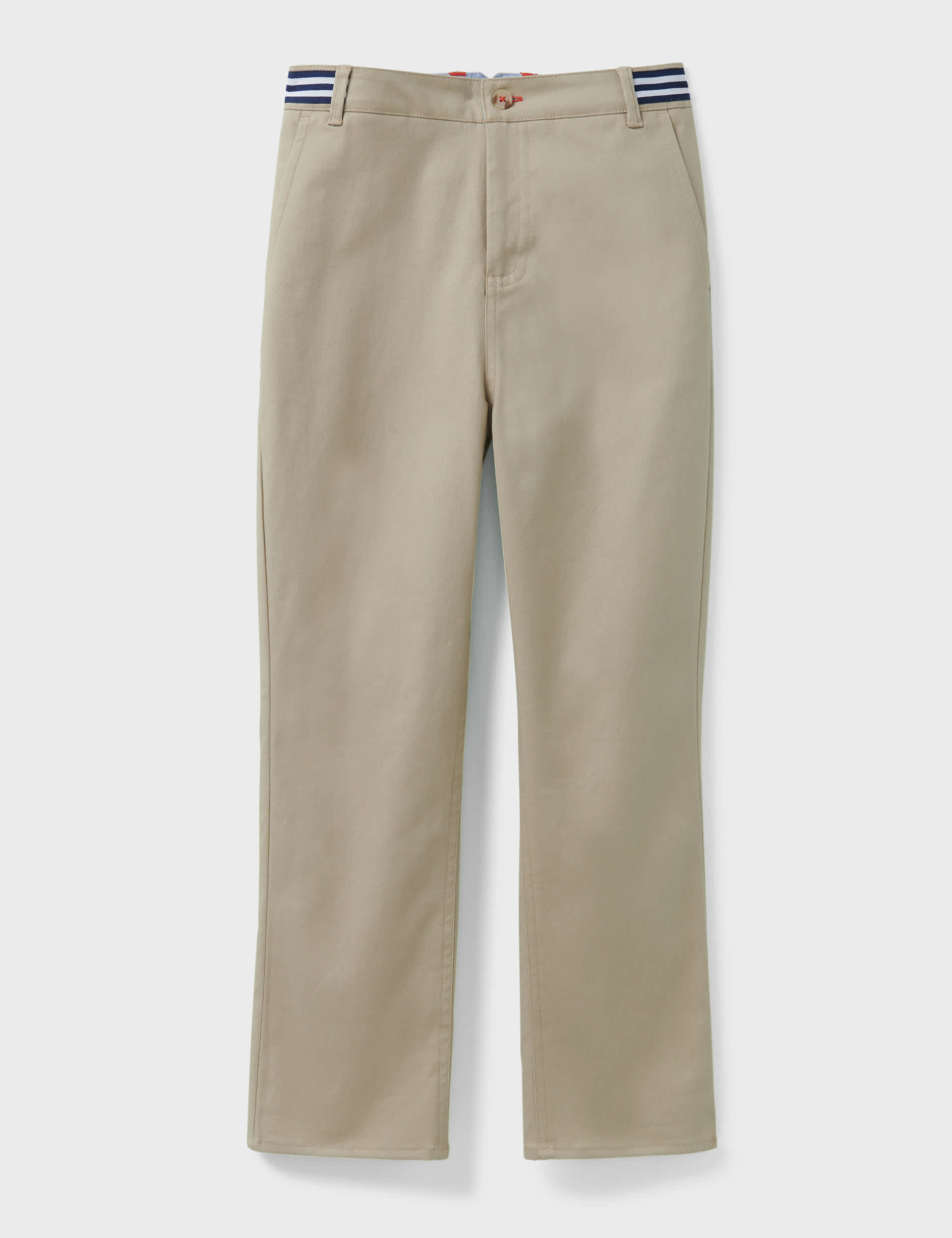 Crew Clothing Boys Slim Cotton Rich Chinos (3-9 Yrs) - 5-6 Y - Beige, Beige