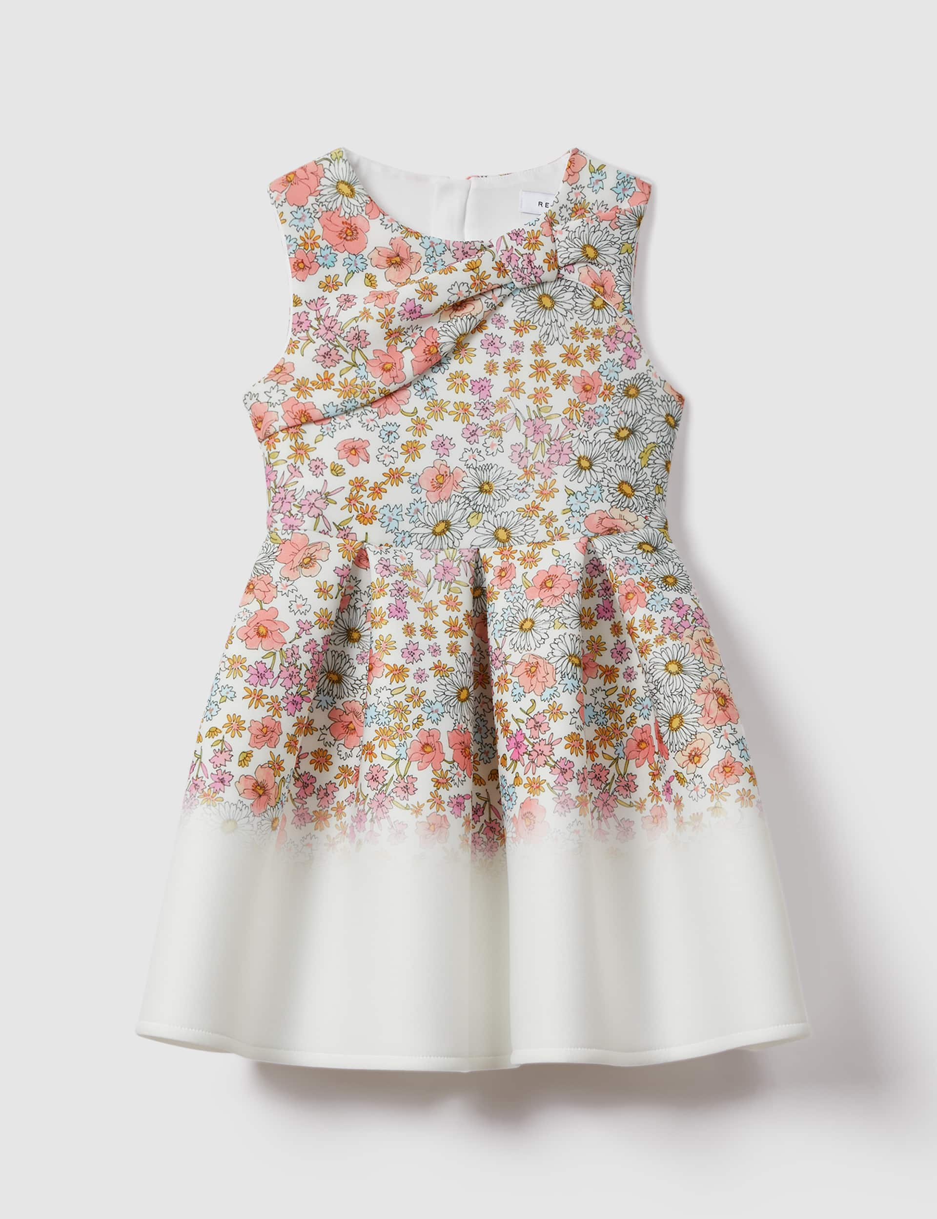 Reiss Girls Floral Dress (4-14 Yrs) - 9-10Y - Pink Mix, Pink Mix