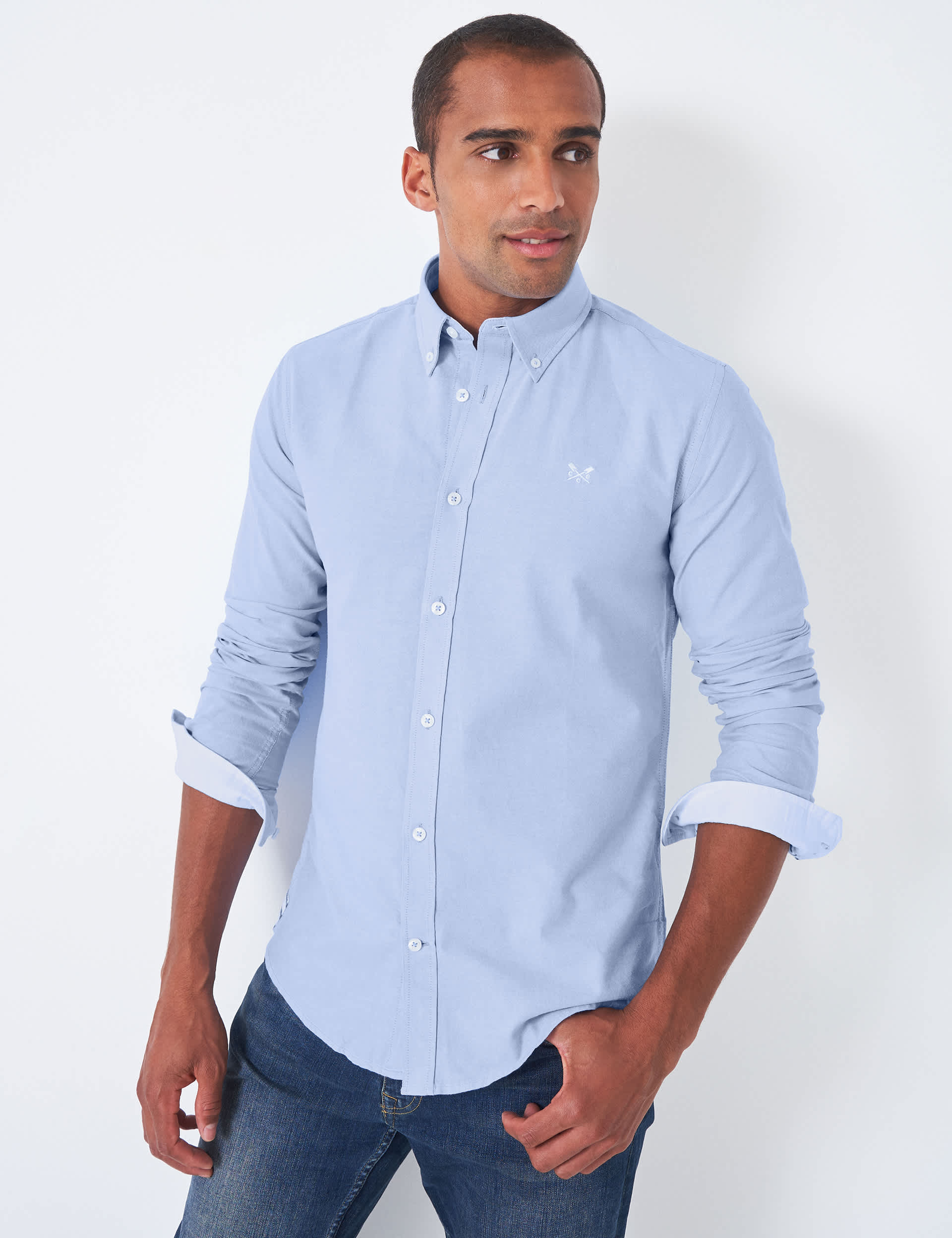 Crew Clothing Men's Slim Fit Pure Cotton Oxford Shirt