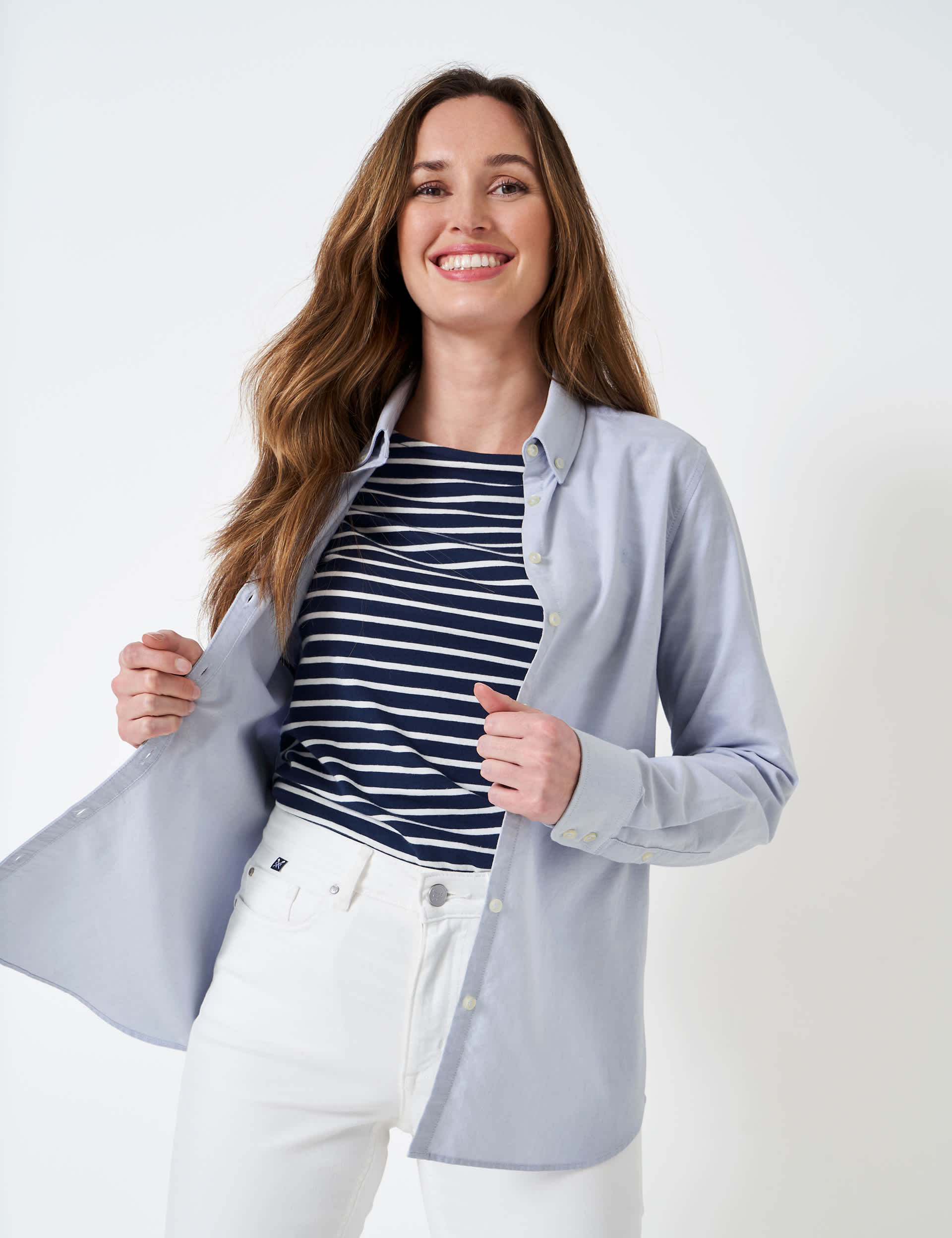 Crew Clothing Women's Pure Cotton Collared Shirt