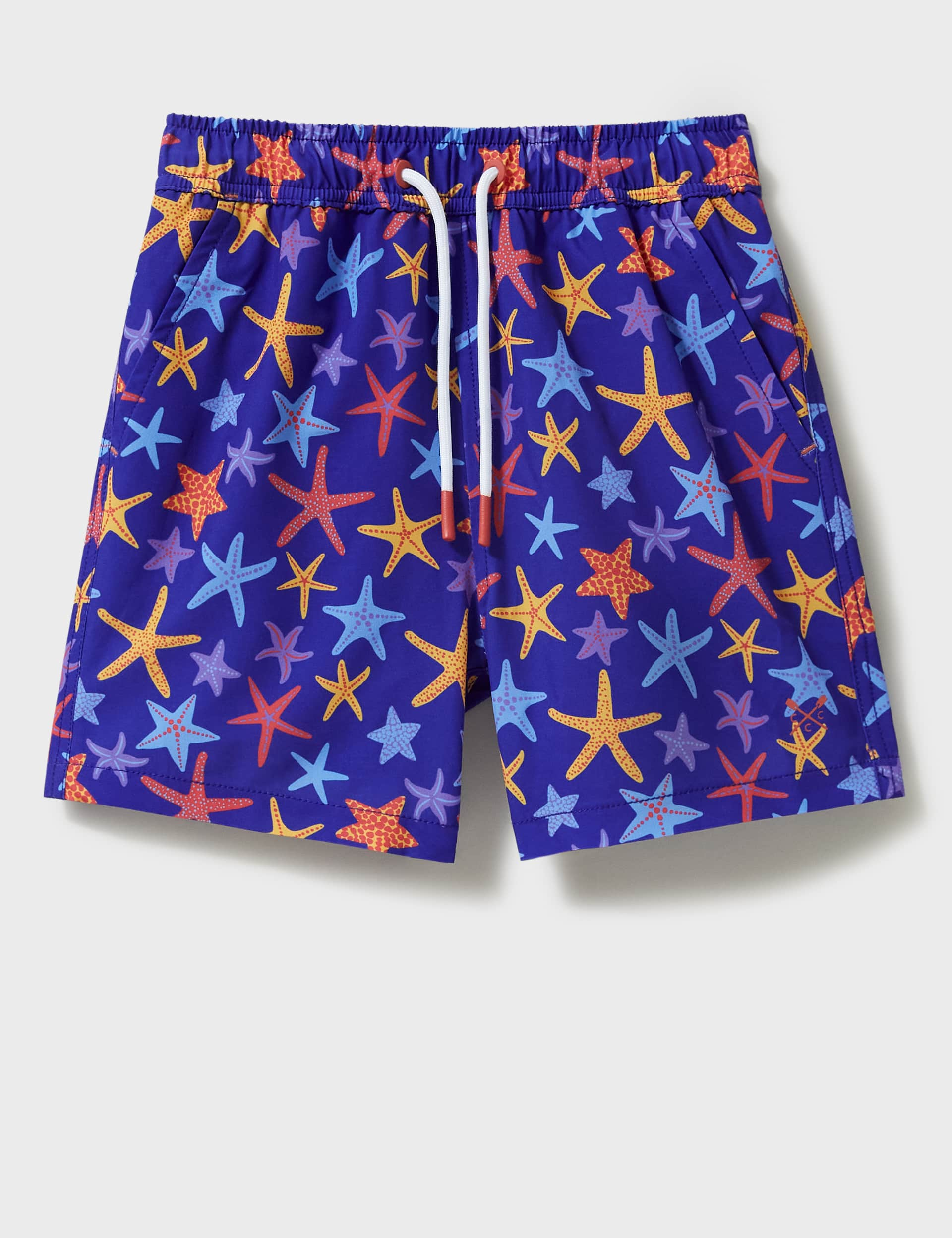 Crew Clothing Boys Starfish Swim Shorts (3-12 Yrs) - 6-7 Y - Blue Mix, Blue Mix