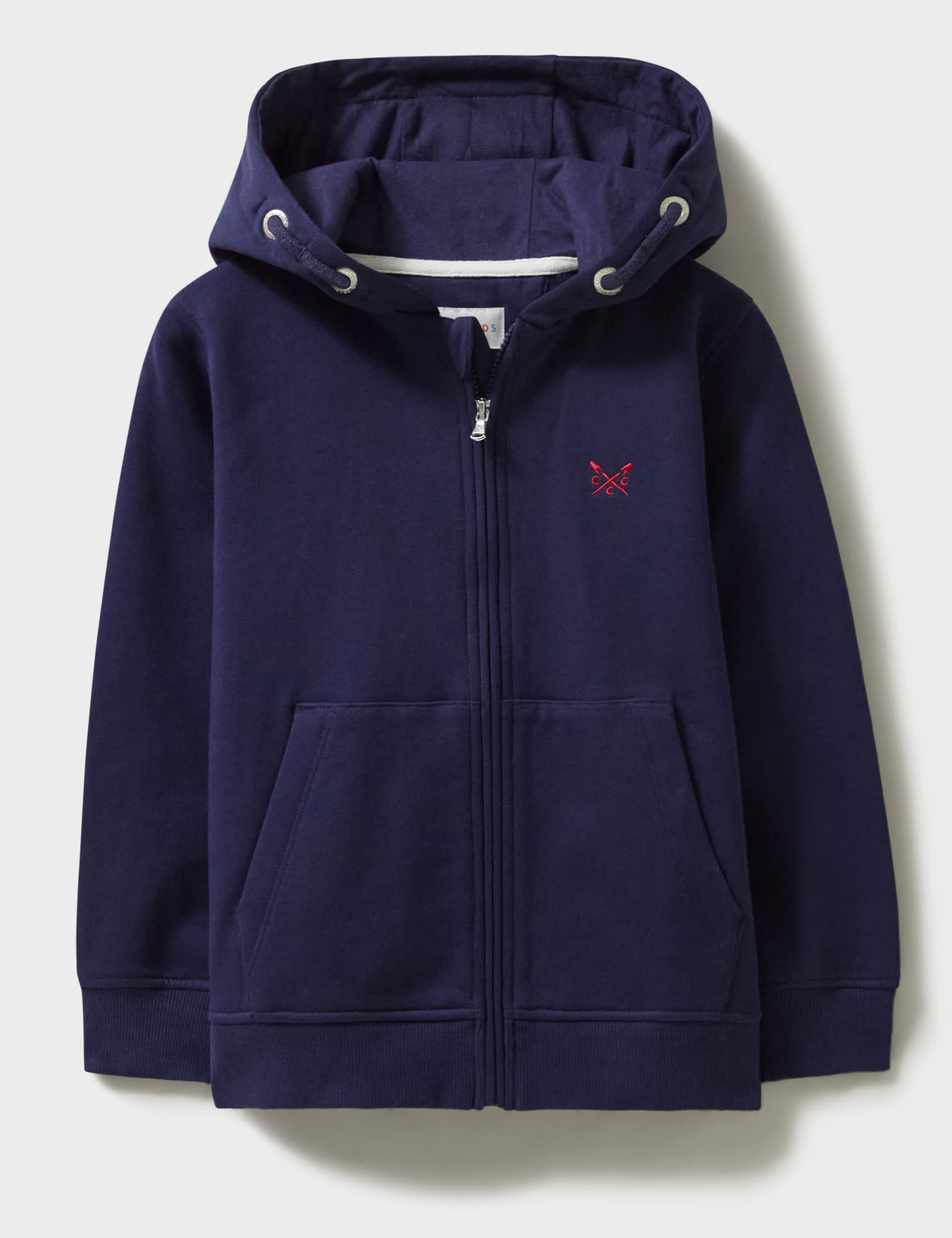 Crew Clothing Boys Cotton Rich Zip Hoodie (3-12 Yrs) - 4-5 Y - Navy, Navy