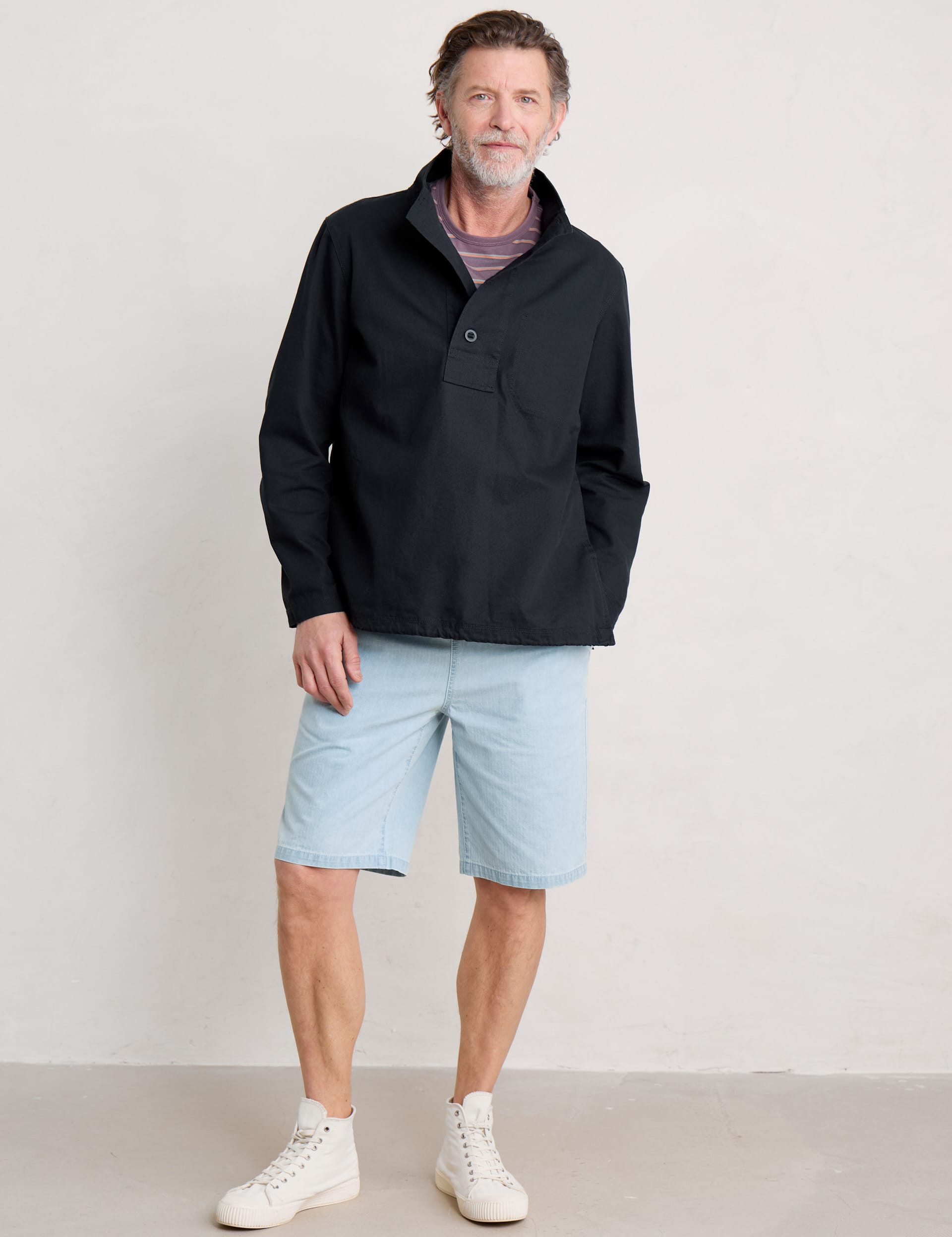 Seasalt Cornwall Men's Pure Cotton Overshirt - M - Navy, Navy