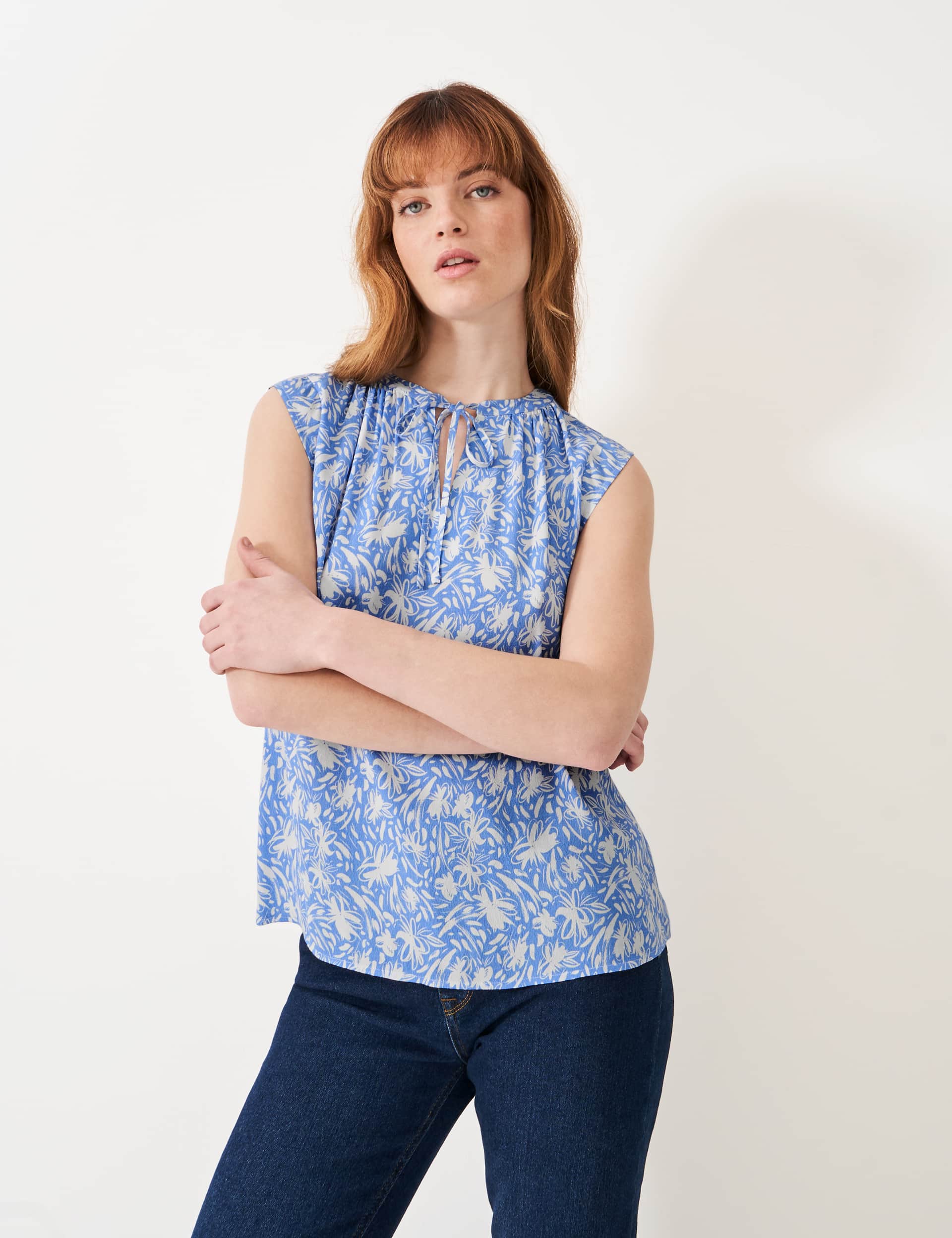 Crew Clothing Women's Floral Print Top