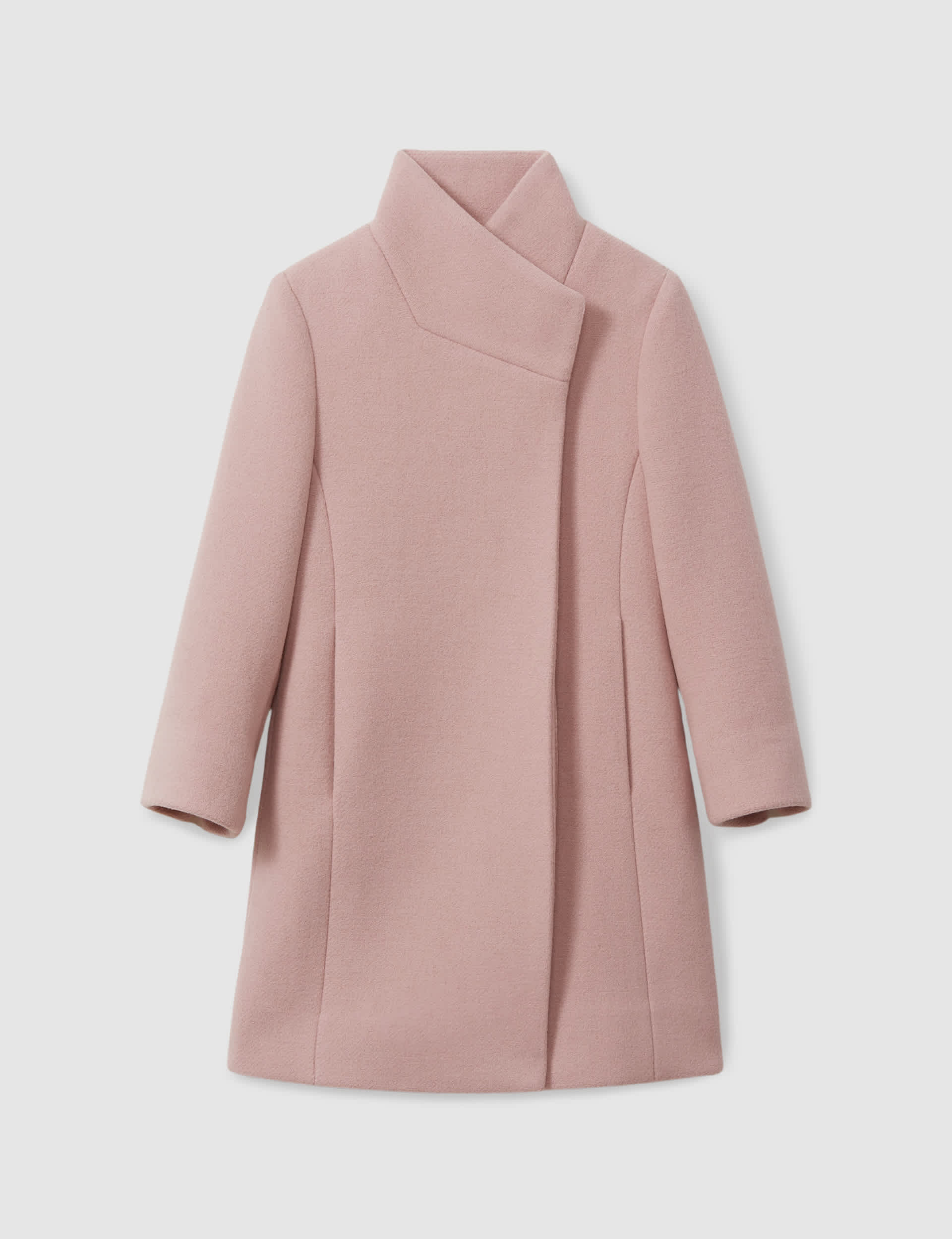 Reiss Girls Wool Rich Coat (4-14 Yrs) - 4-5 Y - Pink, Pink