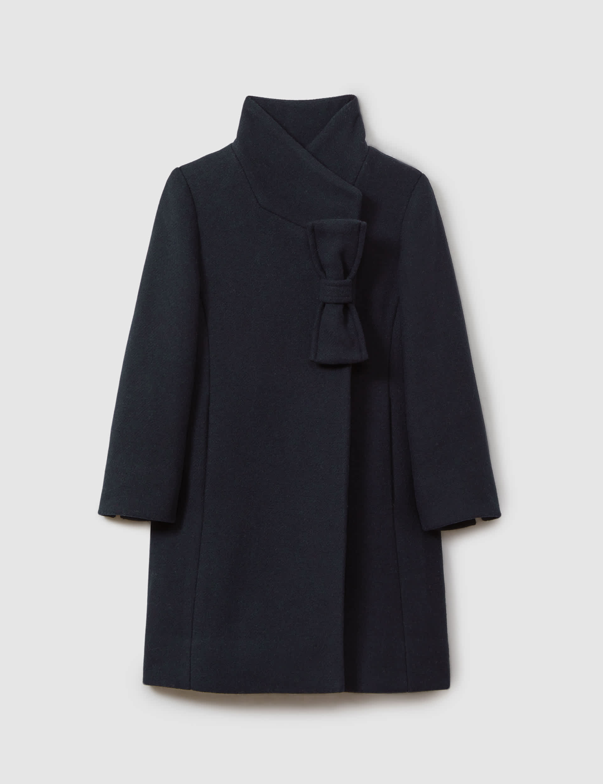 Reiss Girls Wool Blend Coat (4-14 Yrs) - 4-5 Y - Dark Blue, Dark Blue