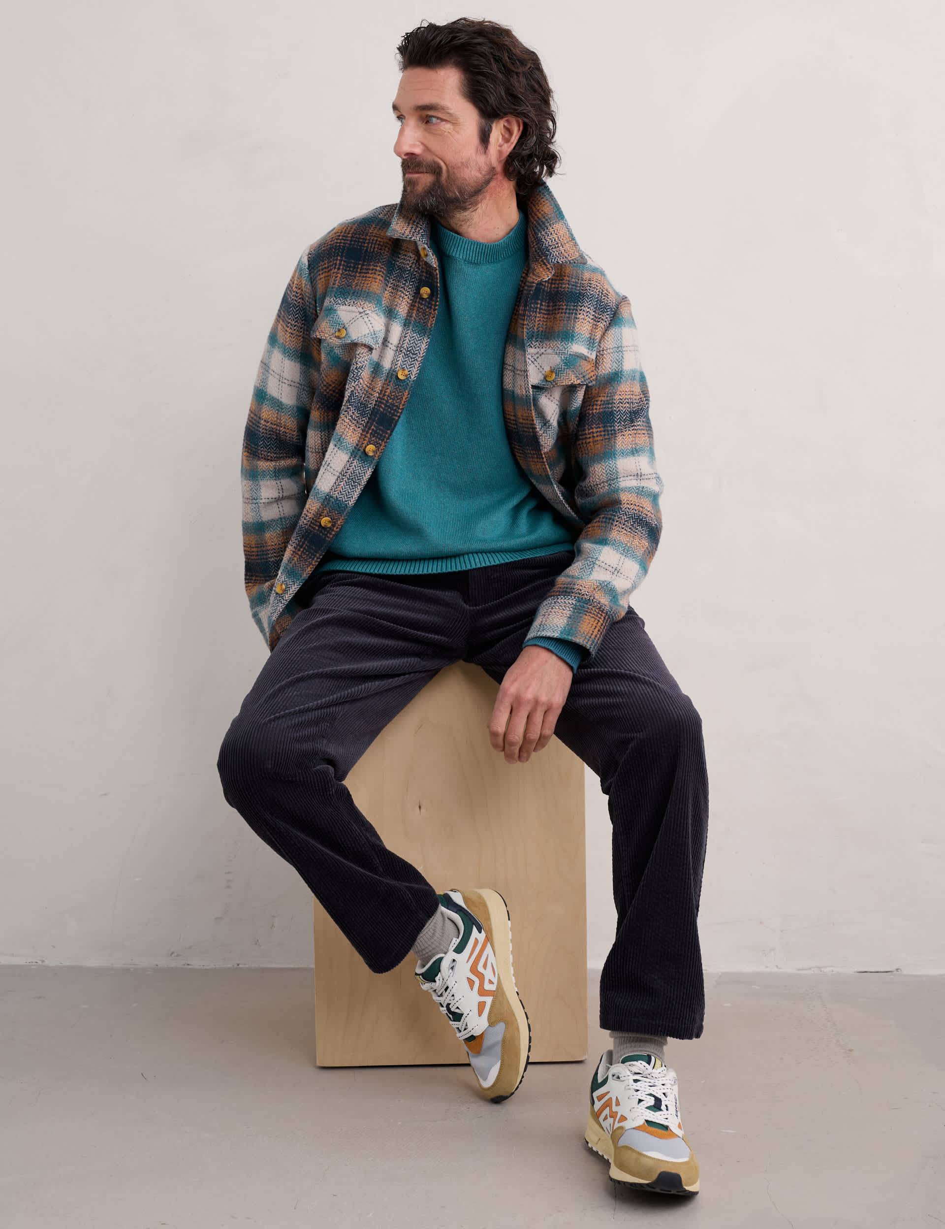 Seasalt Cornwall Men's Pure Cotton Crew Neck Jumper