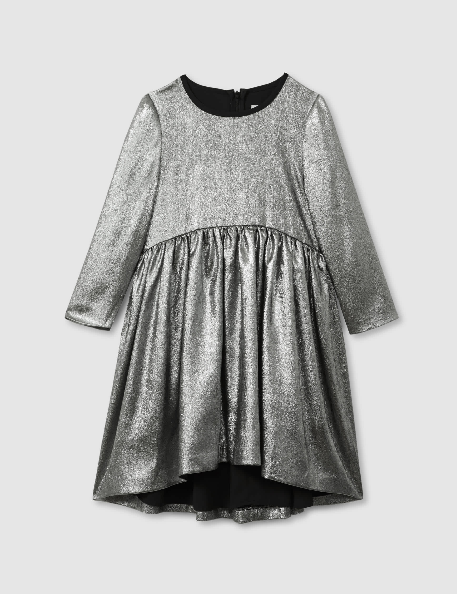 Reiss Girls Metallic Dress (4-14 Yrs) - 8-9 Y - Grey, Grey