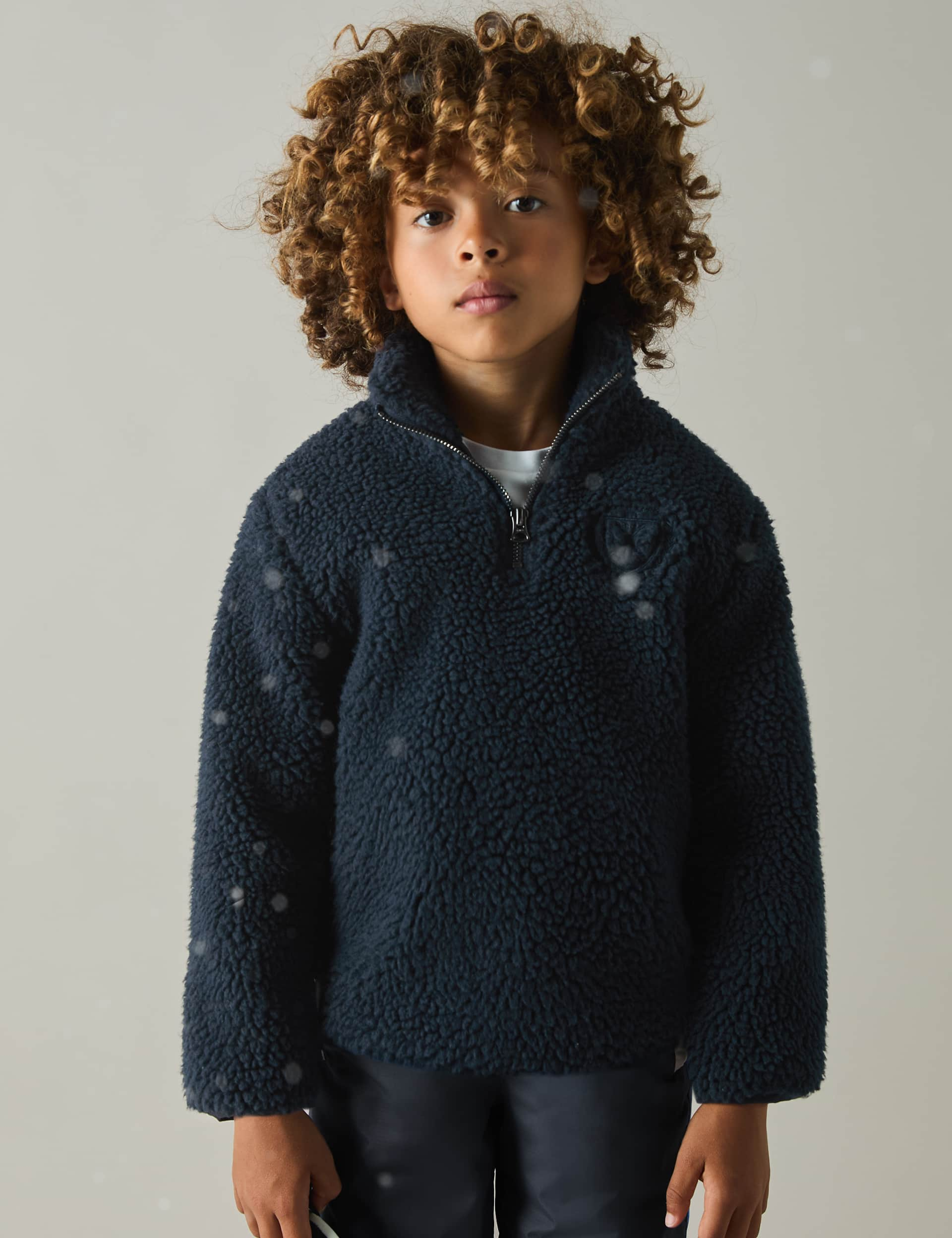 Reiss Boys Fleece Jacket (3-13 Yrs) - 6-7 Y - Navy, Navy