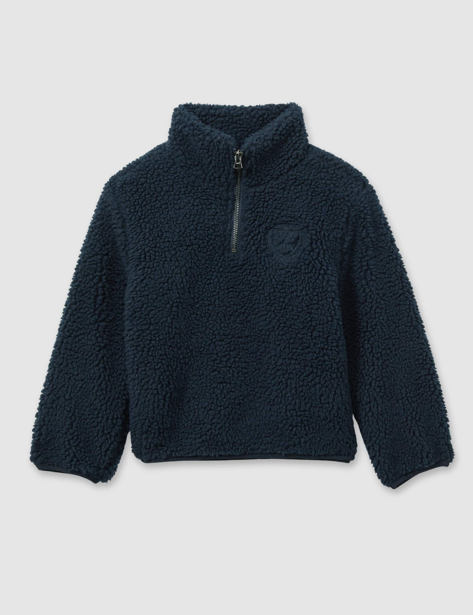 Reiss Boys Fleece Jacket (3-13 Yrs) - 4-5 Y - Navy, Navy