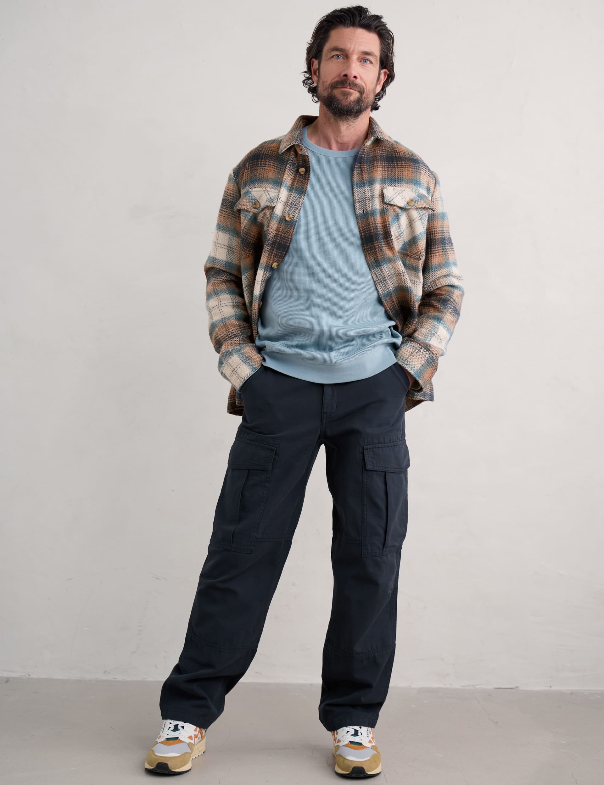 Seasalt Cornwall Men's Pure Cotton Cargo Trousers