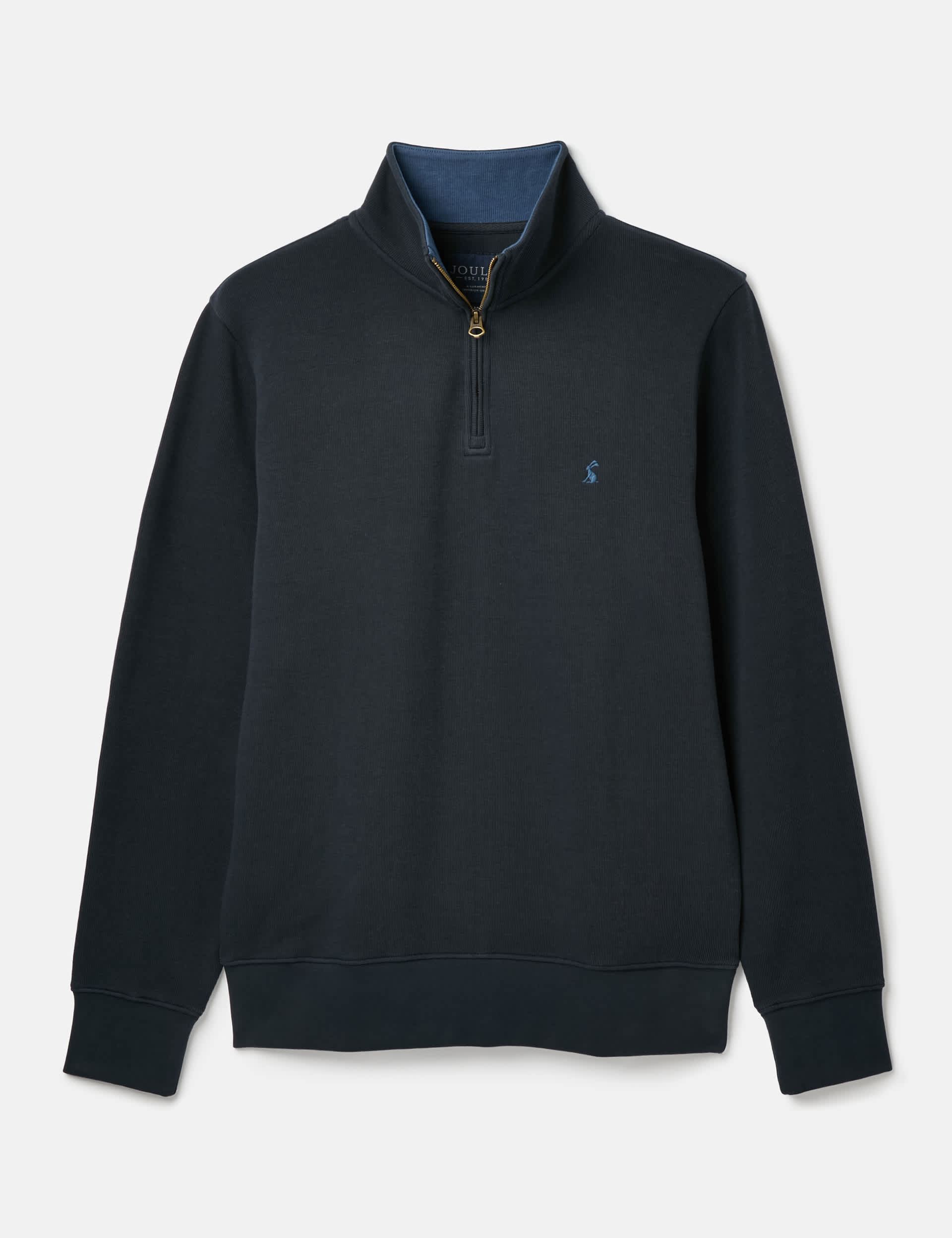 Joules Men's Pure Cotton Half Zip Jumper - S - Navy, Navy