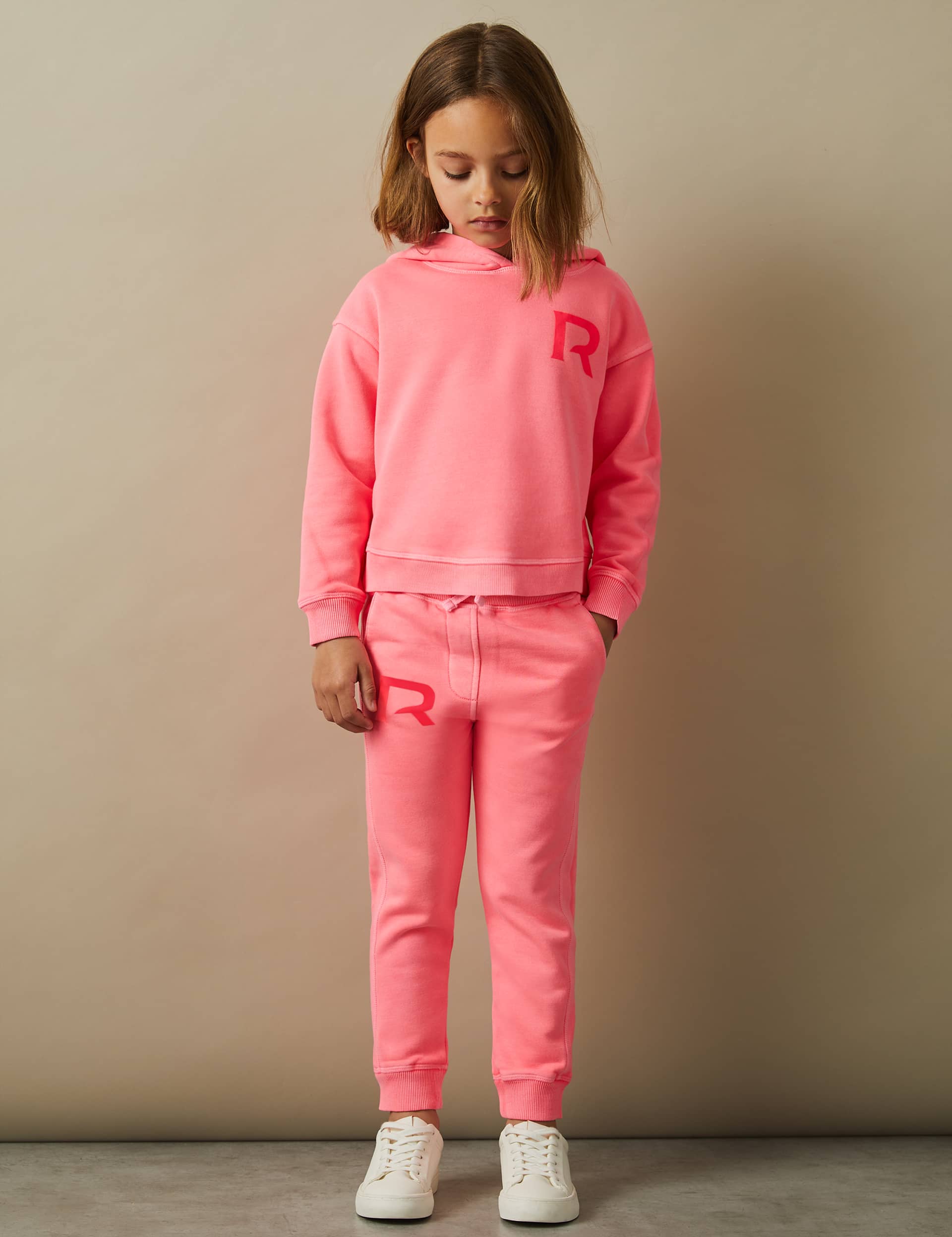 Reiss Girls Cotton Rich Hoodie (4-14 Yrs) - 10-11 - Pink, Pink