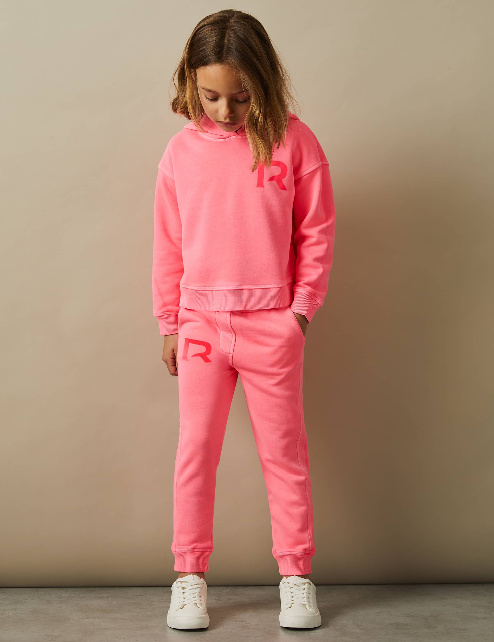 Reiss Girls Relaxed Cotton Rich Joggers (4-14 Yrs) - 9-10Y - Pink, Pink