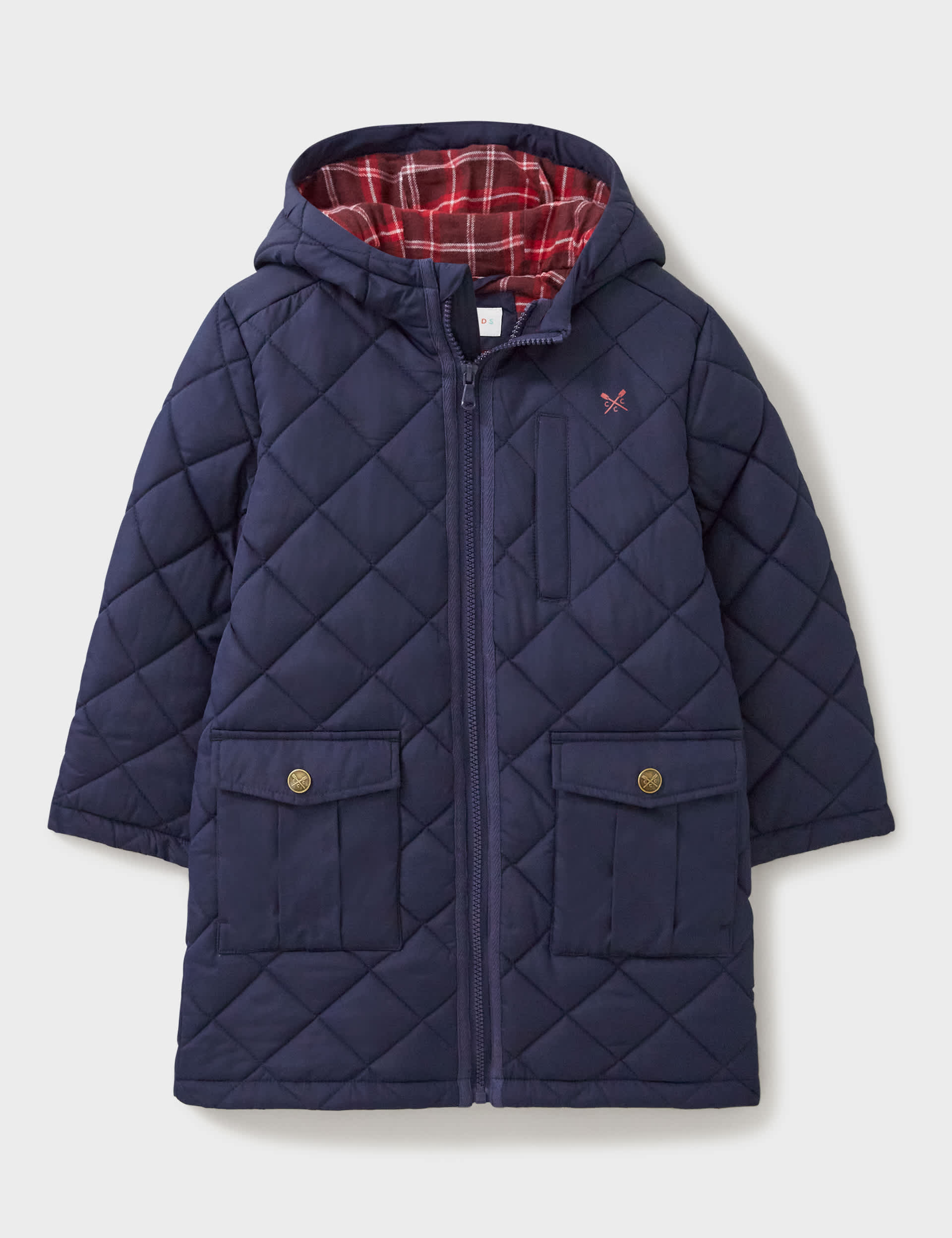 Crew Clothing Boys Hooded Quilted Jacket (3-12 Yrs) - 3-4 Y - Navy, Navy