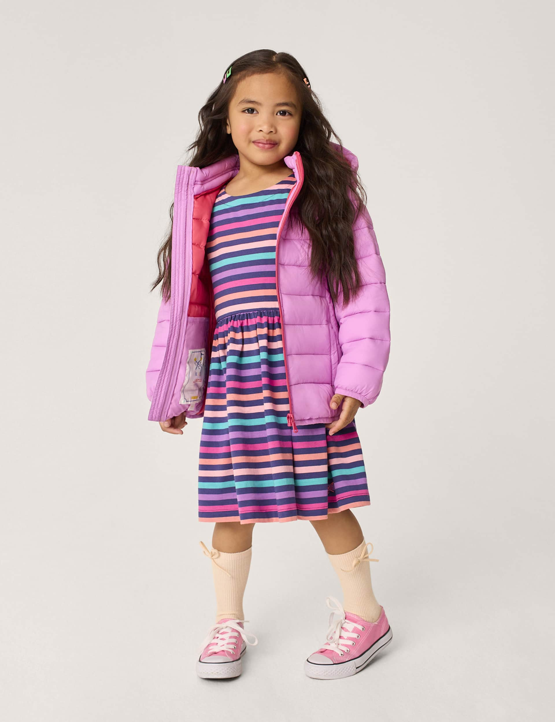 Crew Clothing Girls Lightweight Jacket (3-12 Yrs) - 9-10Y - Lilac, Lilac