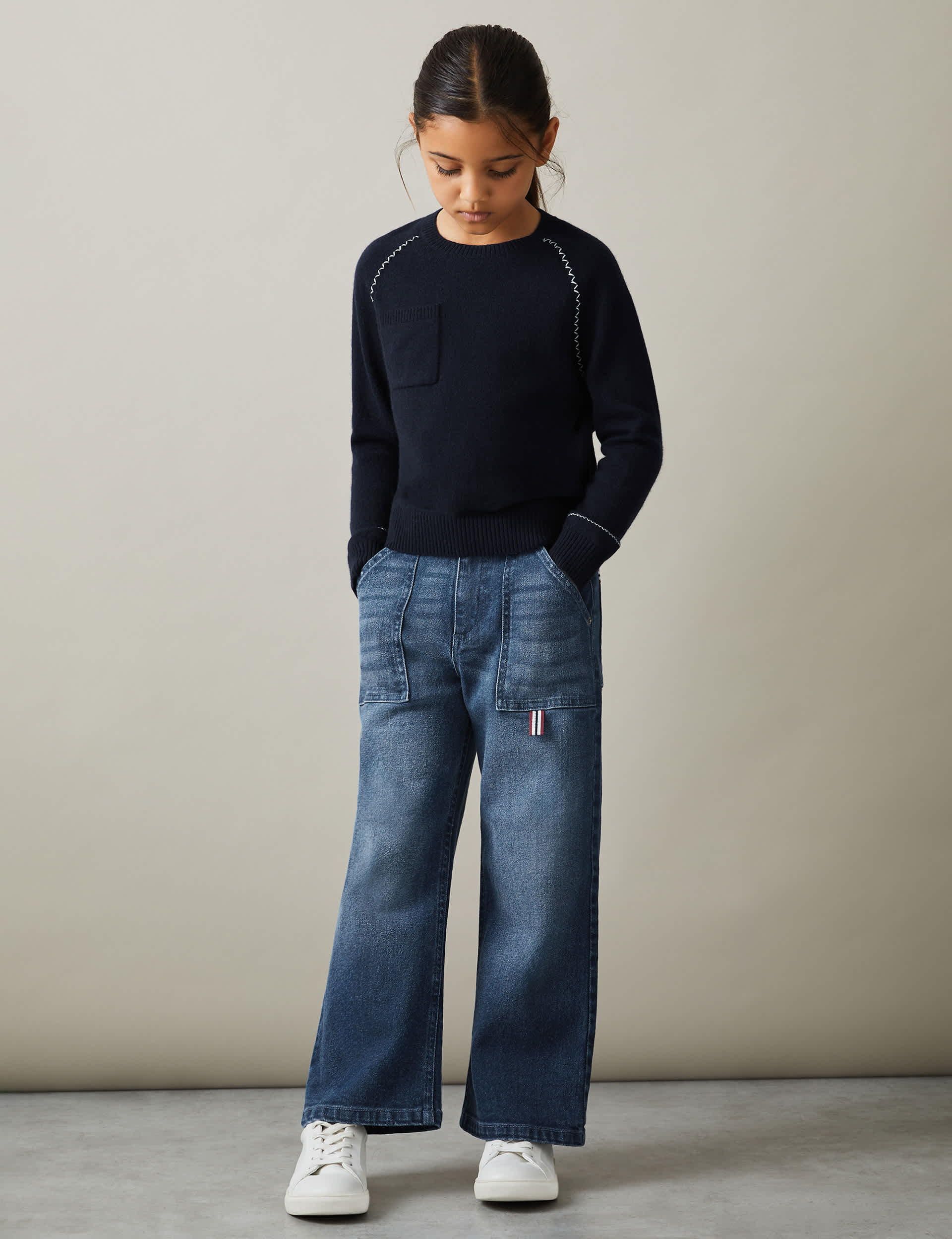 Reiss Girls Regular Jeans (4-14 Yrs) - 4-5 Y - Blue, Blue