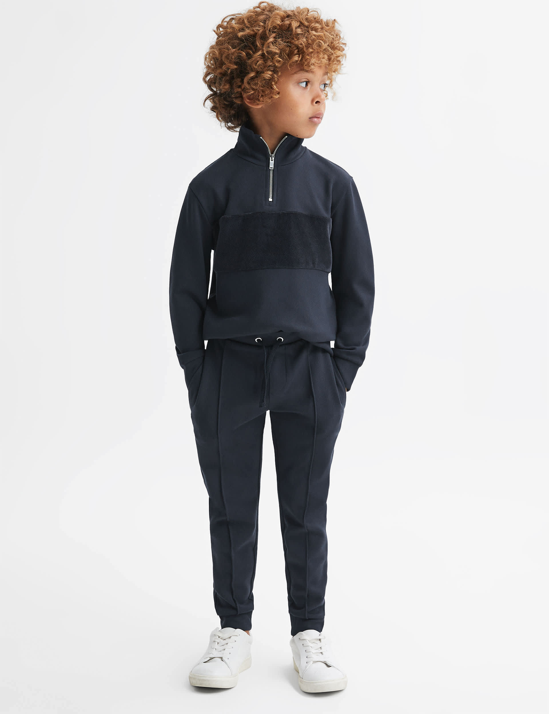 Reiss Boys Seam Detail Joggers (3-14 Yrs) - 11-12 - Navy, Navy