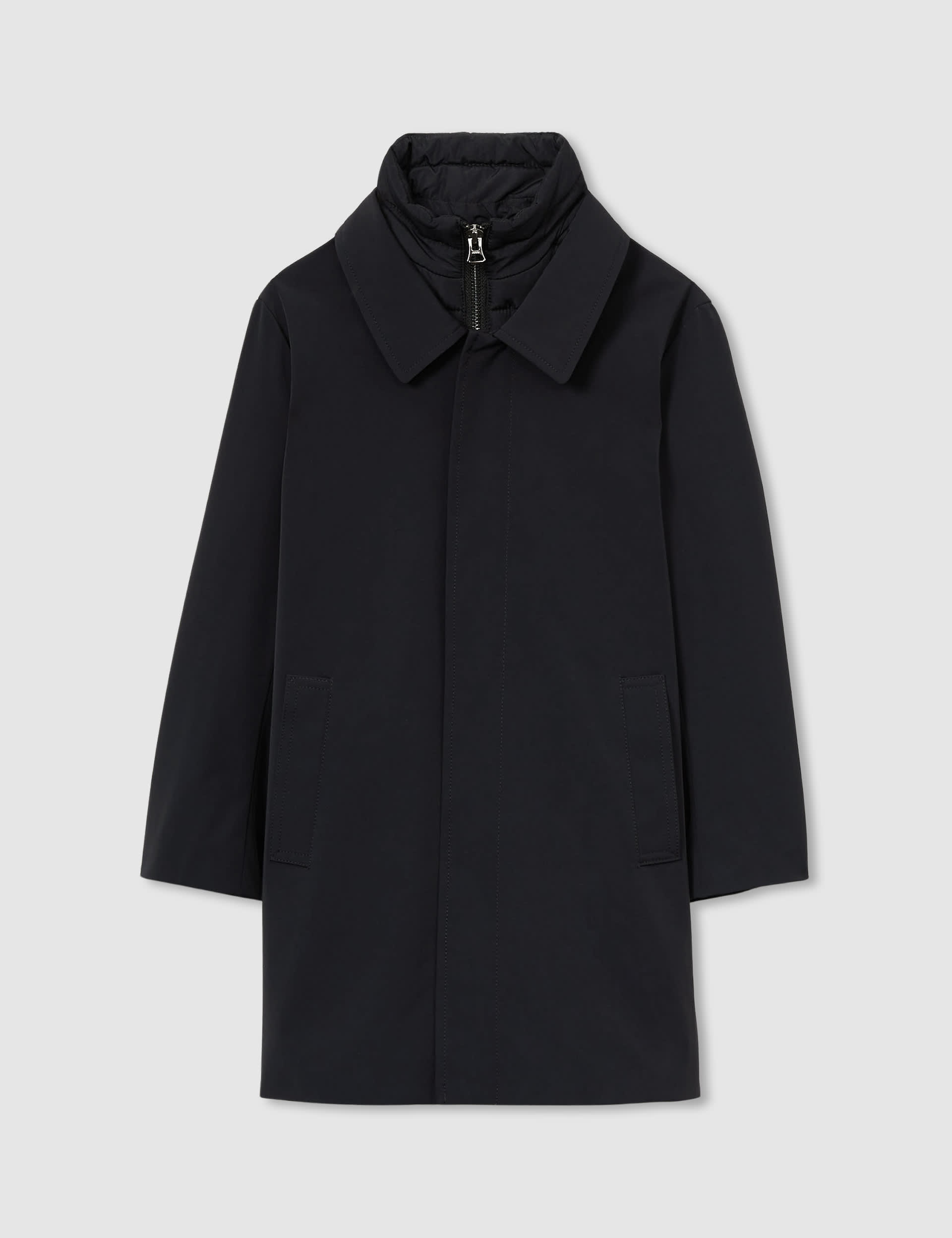 Reiss Boys Double Layer Coat (3-14 Yrs) - 8-9 Y - Navy, Navy,Stone