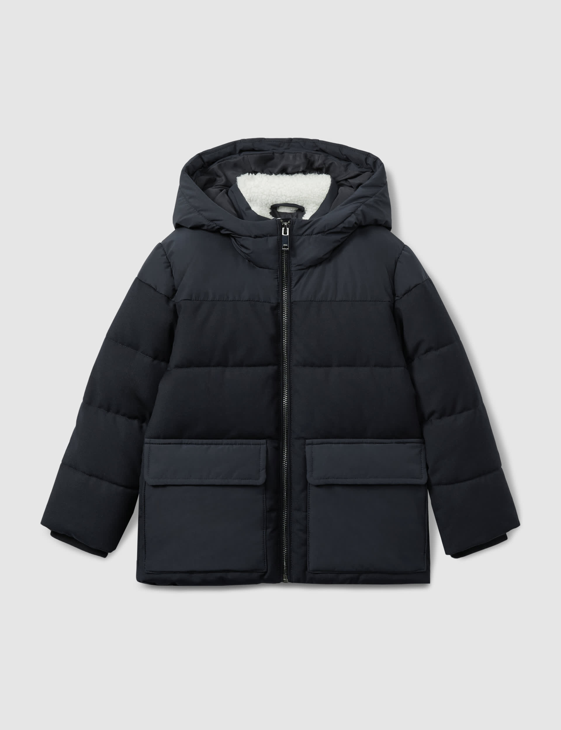 Reiss Boys Padded Hooded Jacket (3-14 Yrs) - 4-5 Y - Navy, Navy