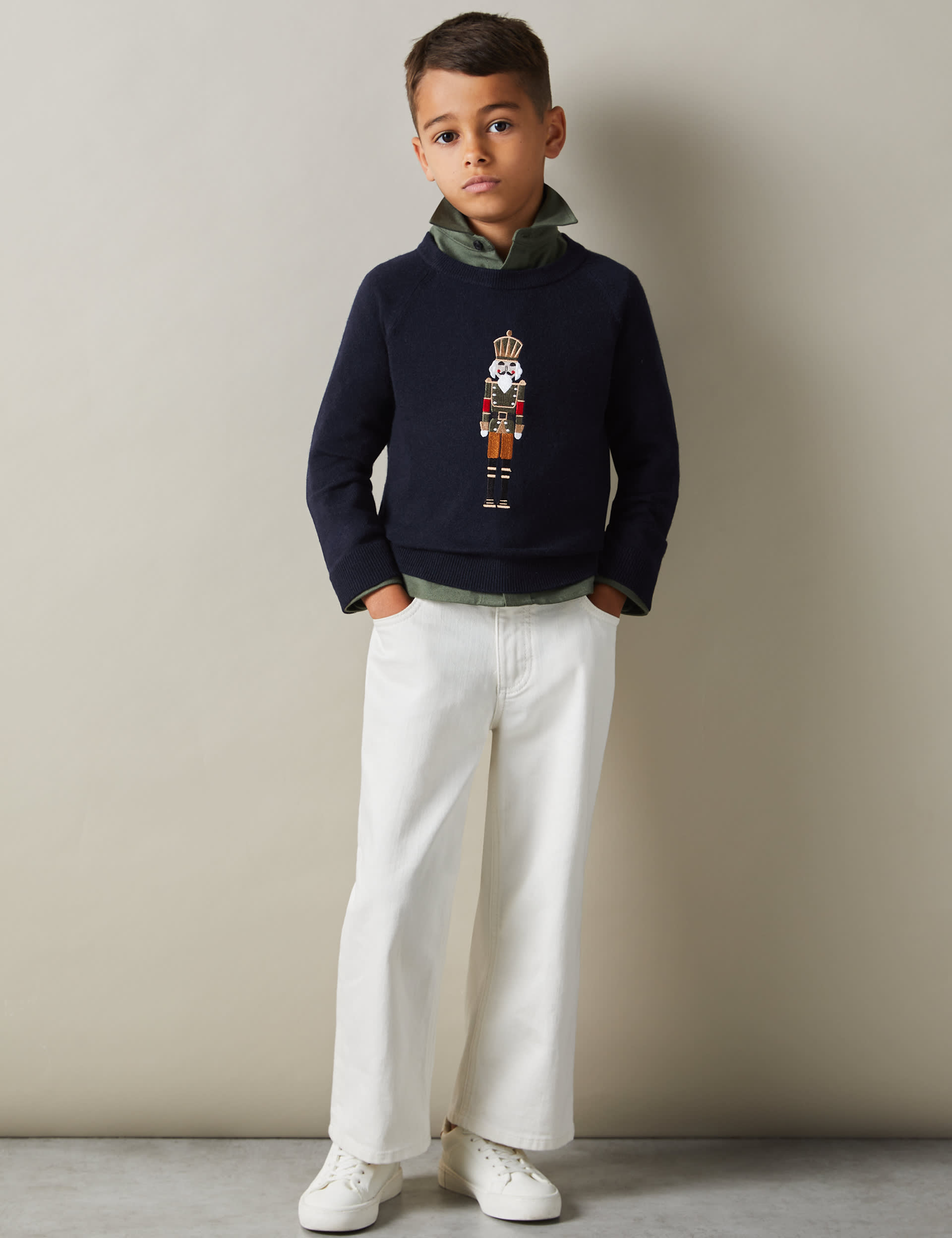 Reiss Boys Nutcracker Jumper (4-14 Yrs) - 8-9 Y - Navy, Navy