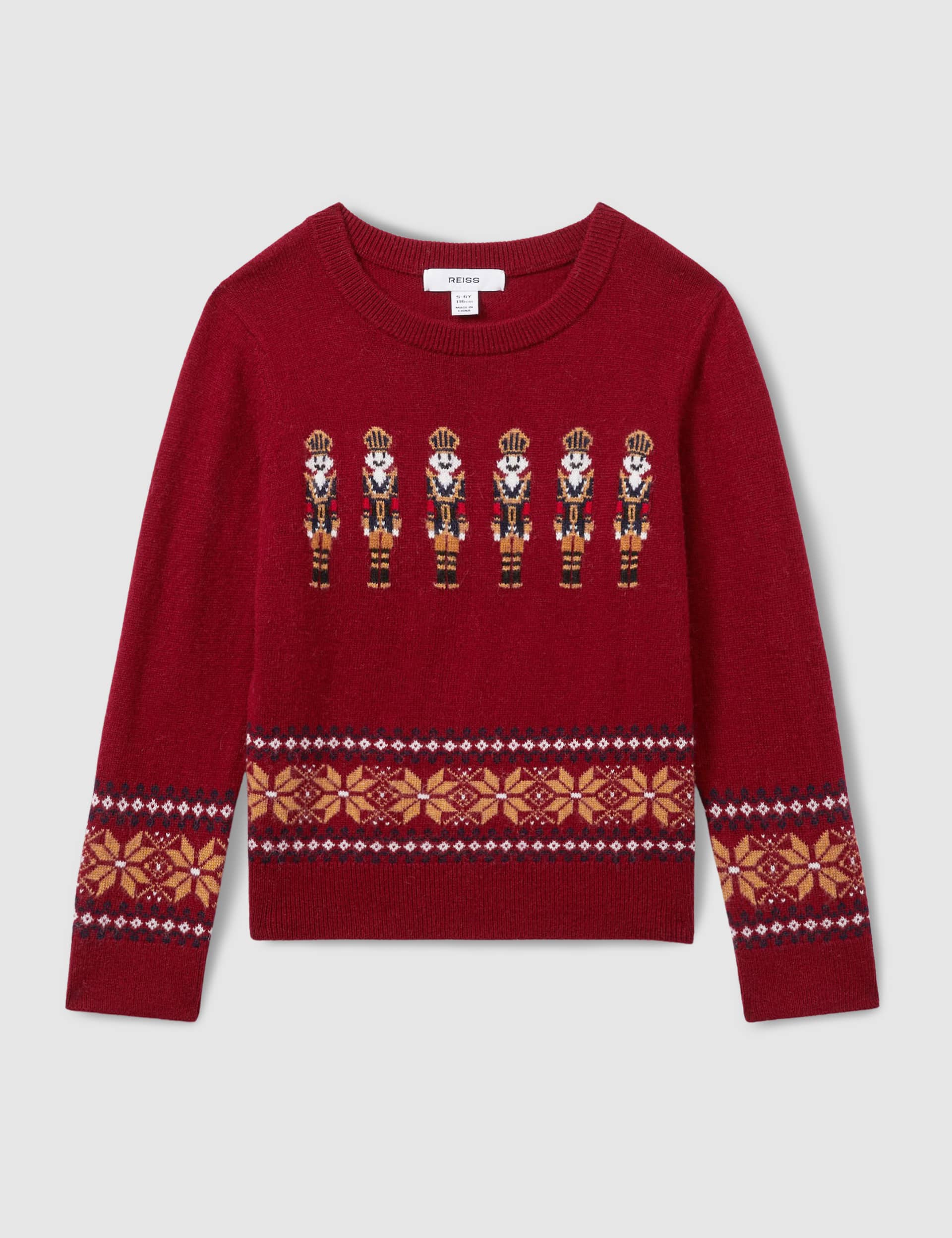 Reiss Boys Nutcracker Jumper (3-14 Yrs) - 11-12 - Red Mix, Red Mix