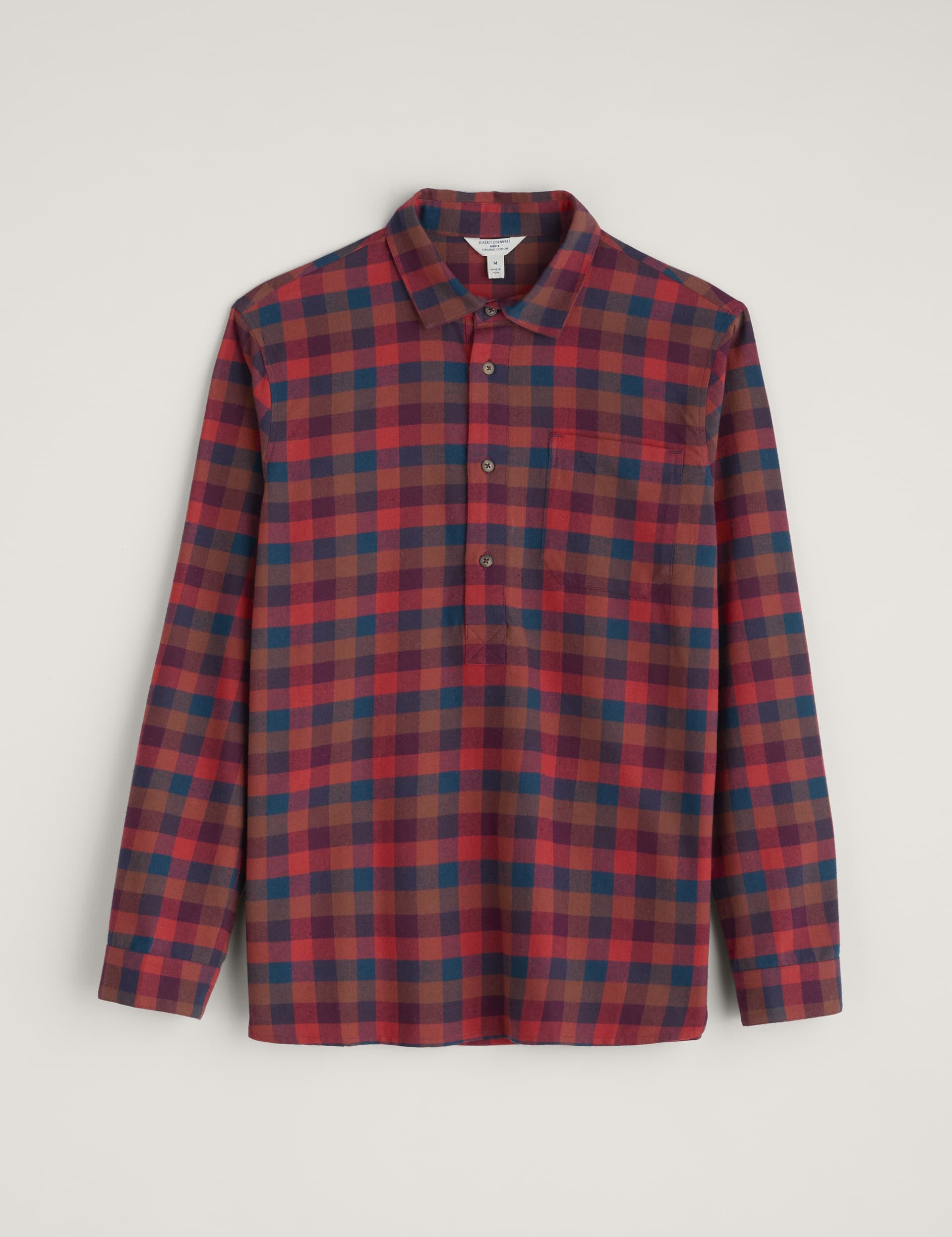 Seasalt Cornwall Men's Pure Cotton Checked Shirt - L - Multi, Multi