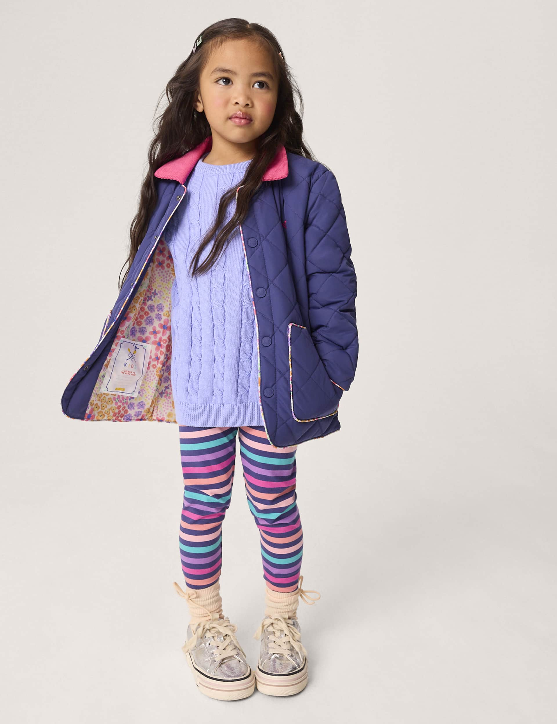 Crew Clothing Girls Quilted Jacket (3-12 Yrs) - 4-5 Y - Navy, Navy