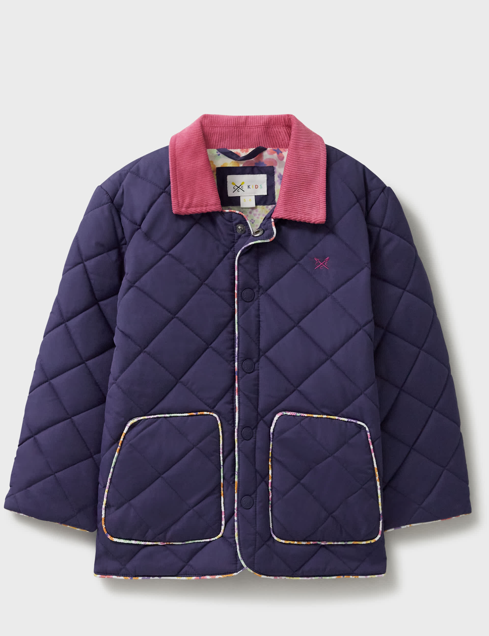 Crew Clothing Girls Quilted Jacket (3-12 Yrs) - 10-11 - Navy, Navy