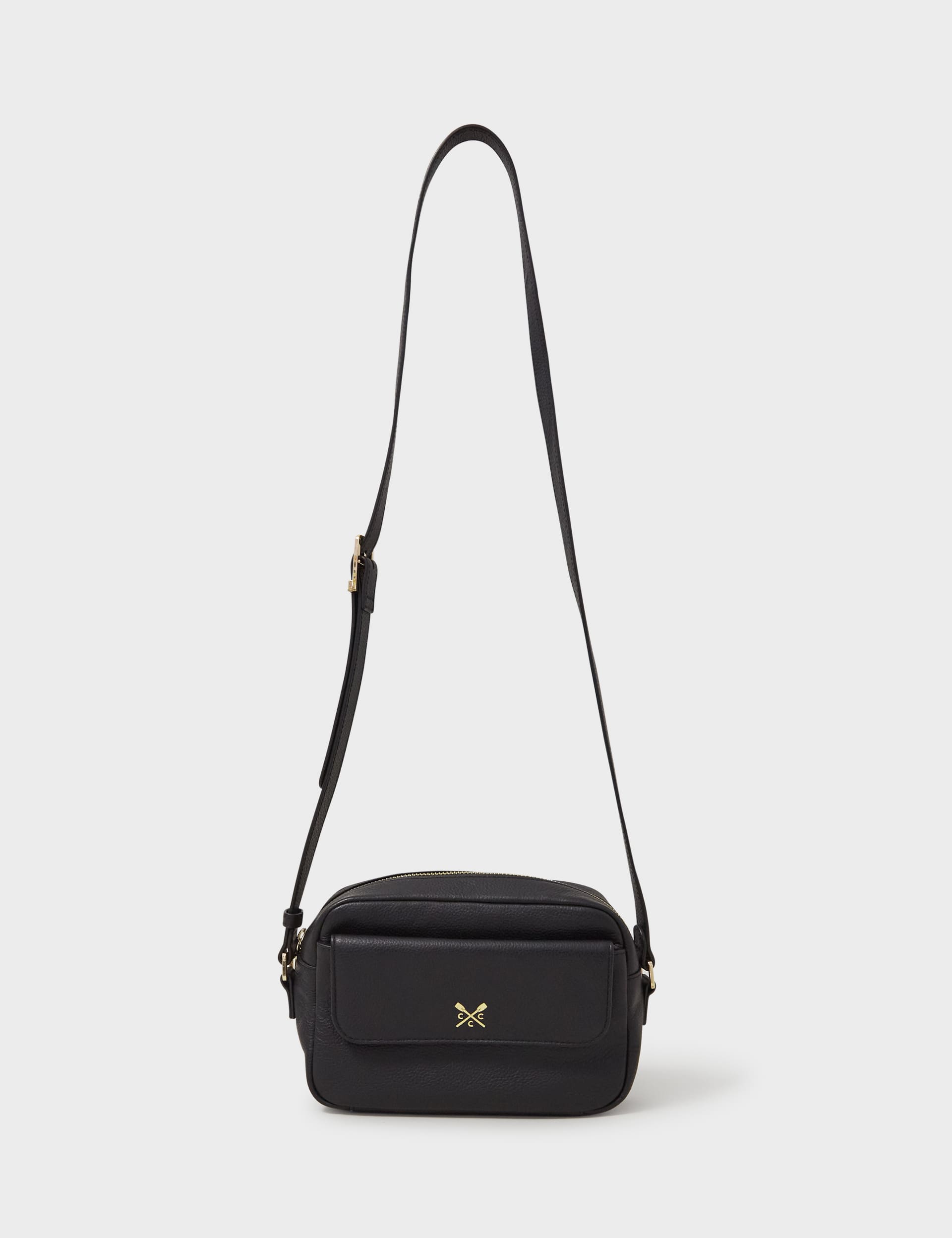 Crew Clothing Women's Leather Cross Body Camera Bag