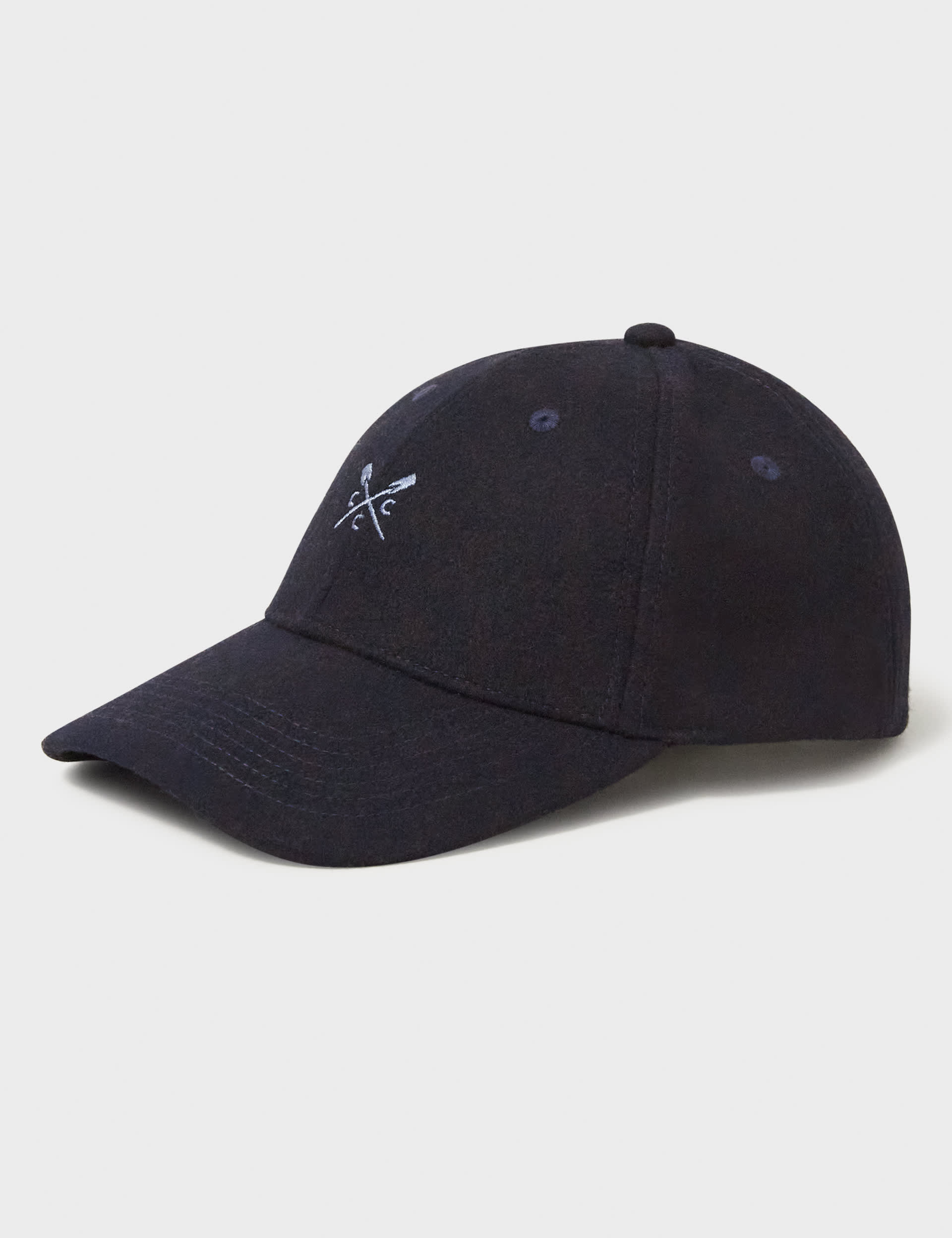 Crew Clothing Men's Wool Blend Baseball Cap - Navy, Navy