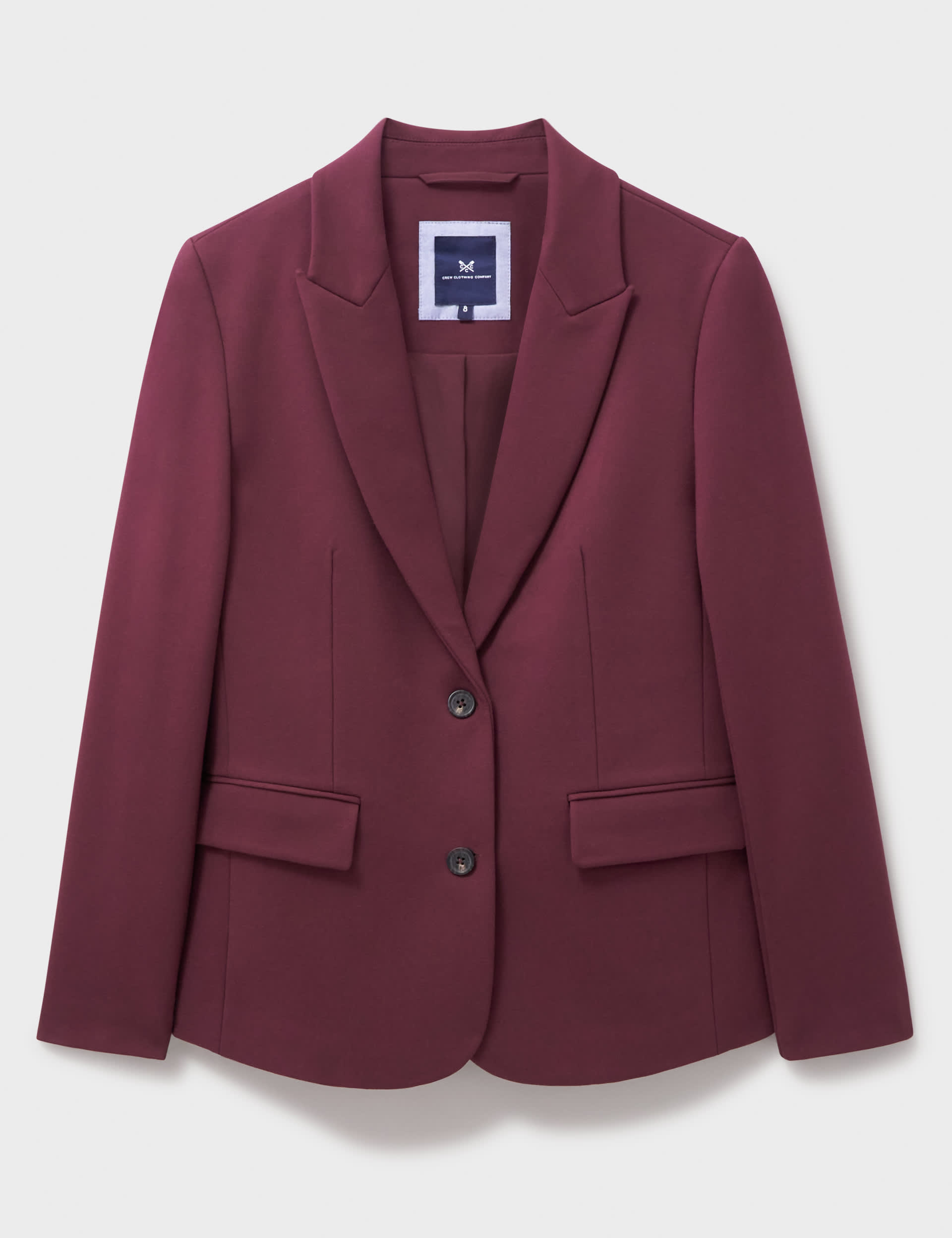 Crew Clothing Women's Tailored Blazer - 14 - Berry, Berry,Navy,Black