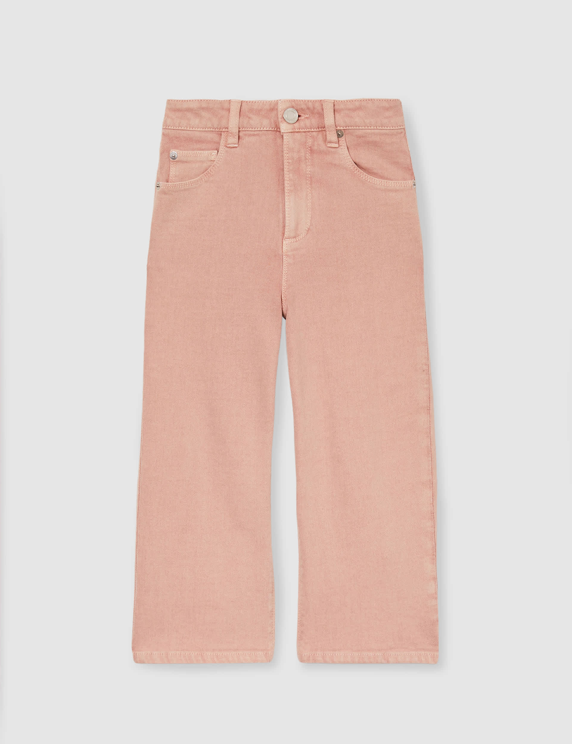 Reiss Girls Denim Wide Leg Jeans (4-14 Yrs) - 13-14 - Pink, Pink