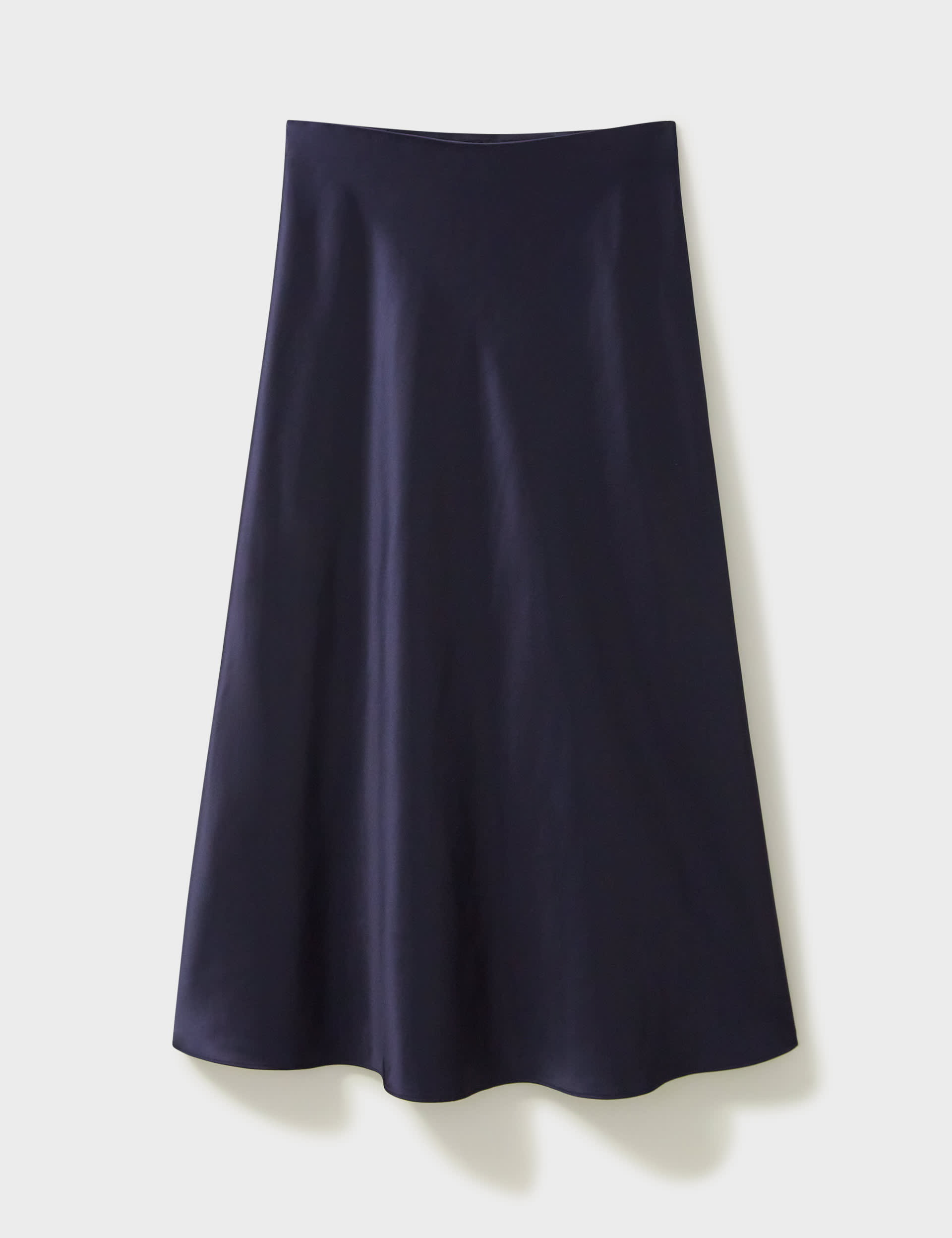 Crew Clothing Women's Satin Midi Slip Skirt - 14 - Navy, Navy