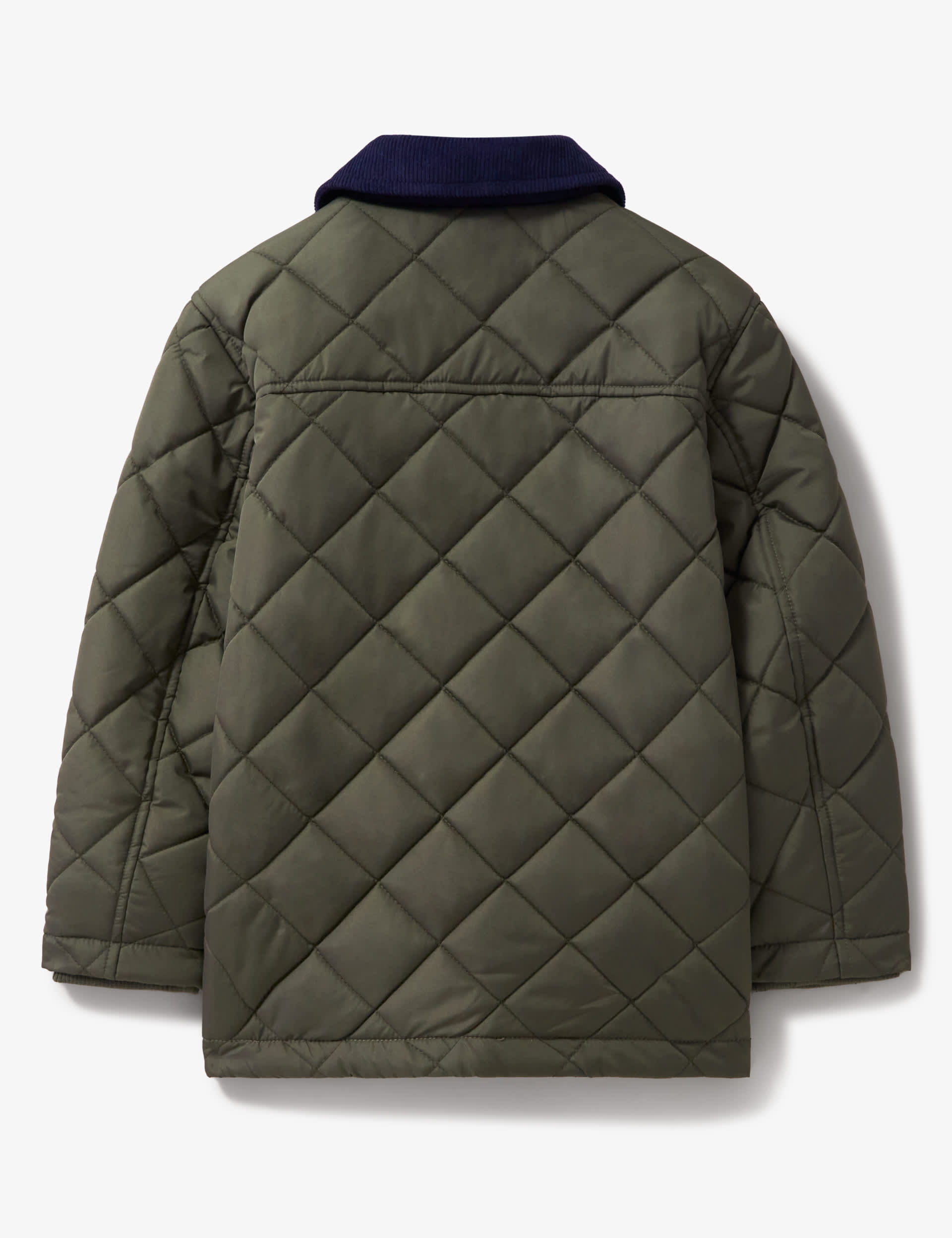 Crew Clothing Boys Cord Collar Quilted Jacket (3-11 Yrs) - 10-11 - Khaki, Khaki