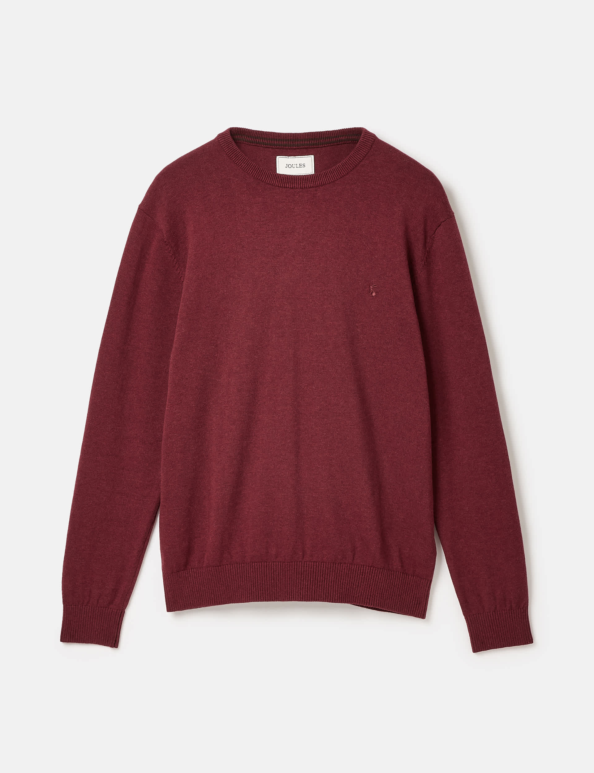 Joules Men's Pure Cotton Crew Neck Jumper - XL - Dark Red, Dark Red