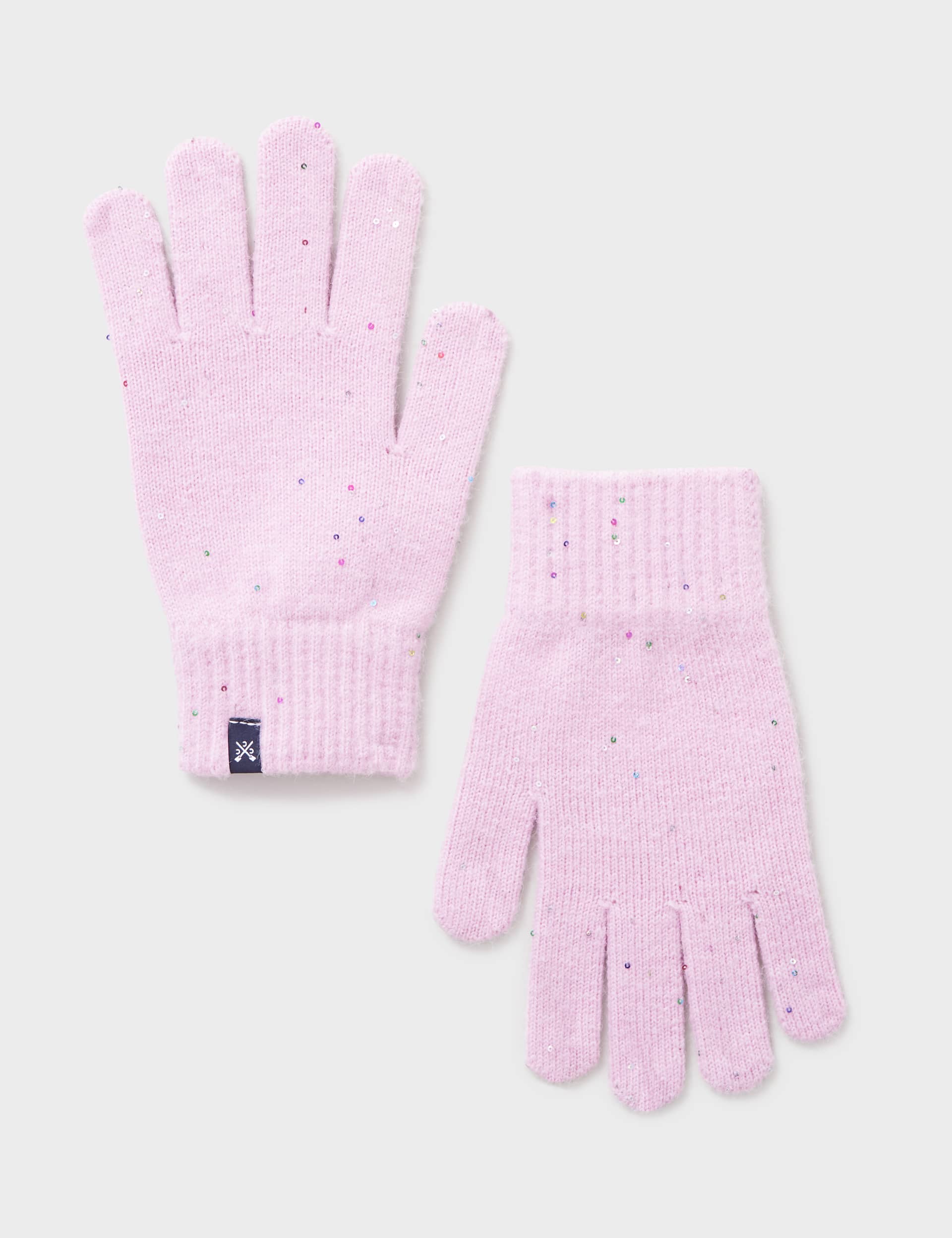 Crew Clothing Women's Sparkle Gloves - Light Pink, Oatmeal,Navy,Light Pink