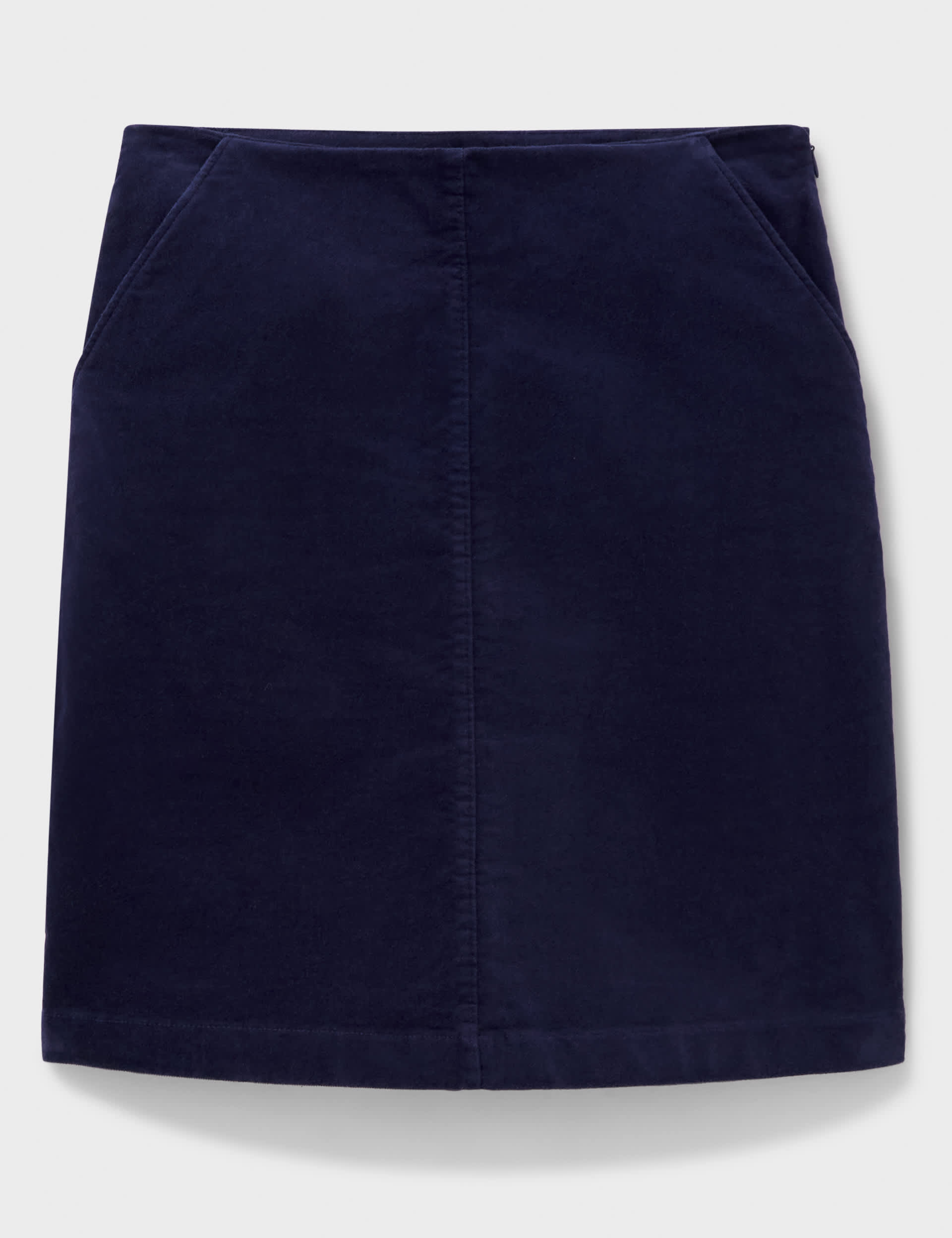 Crew Clothing Women's Velvet Mini A-Line Skirt - 16 - Navy, Navy