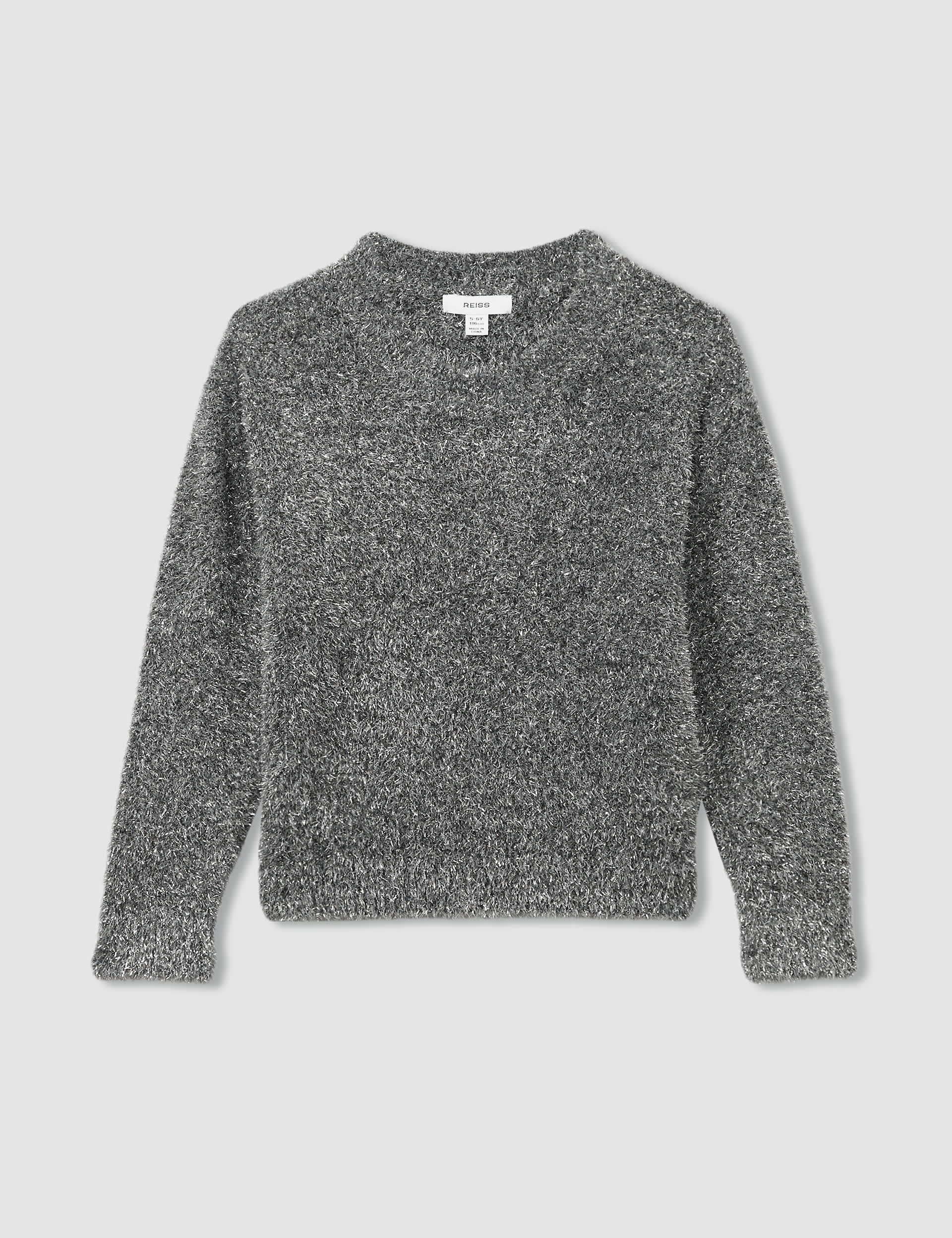 Reiss Girls Sparkly Jumper (4-14 Yrs) - 4-5 Y - Grey, Grey