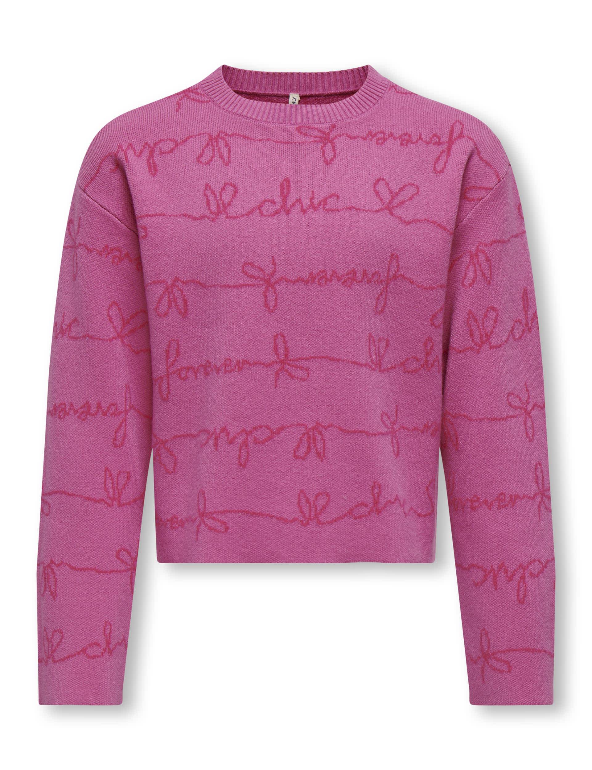 Kids Only Girls Slogan Jumper (7-14 Yrs) - 13-14 - Pink, Pink