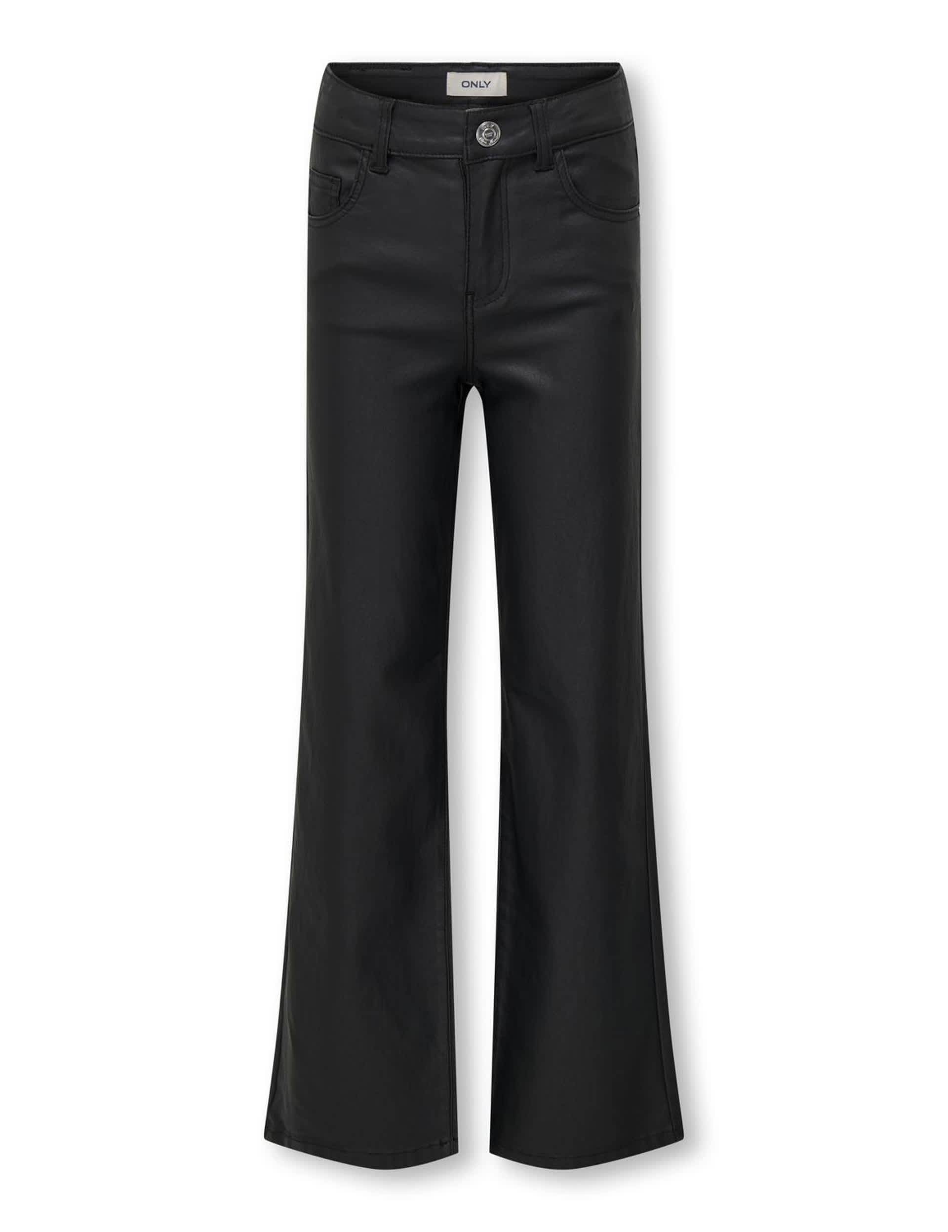 Kids Only Girls Coated Flared Jeans (8-14 Yrs) - 10y - Black, Black