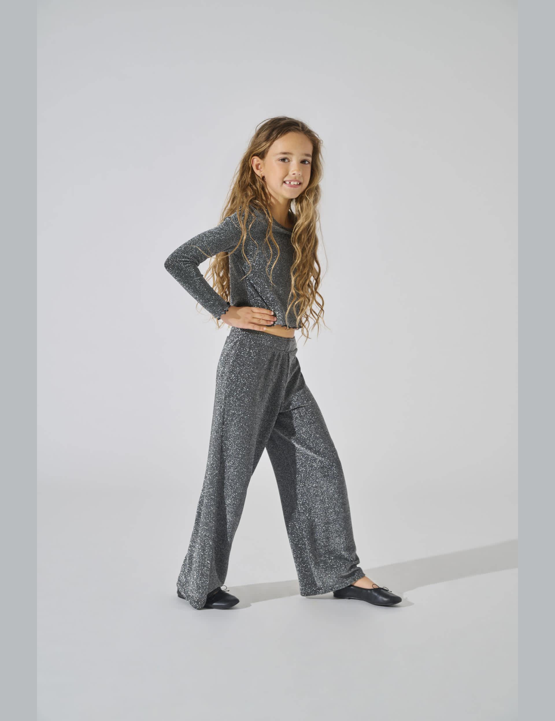 Kids Only Girls Glitter Trousers (8-14 Yrs) - 9y - Black Mix, Black Mix