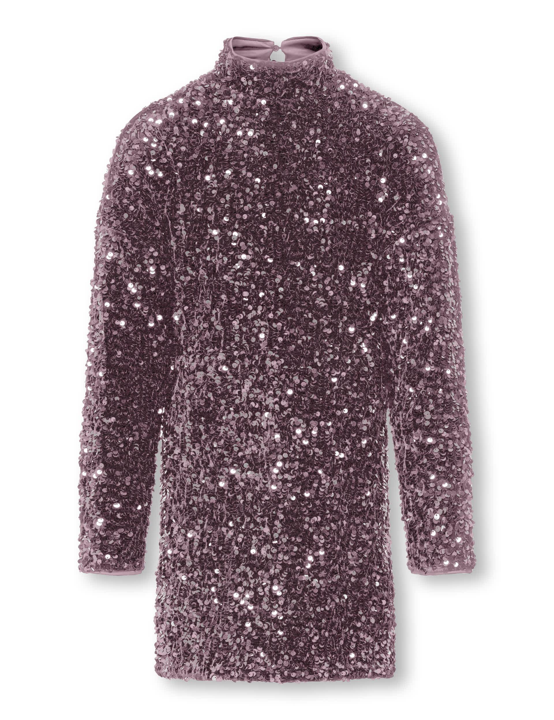 Kids Only Girls Sequin Dress (7-14 Yrs) - 11-12 - Pink, Pink,Black