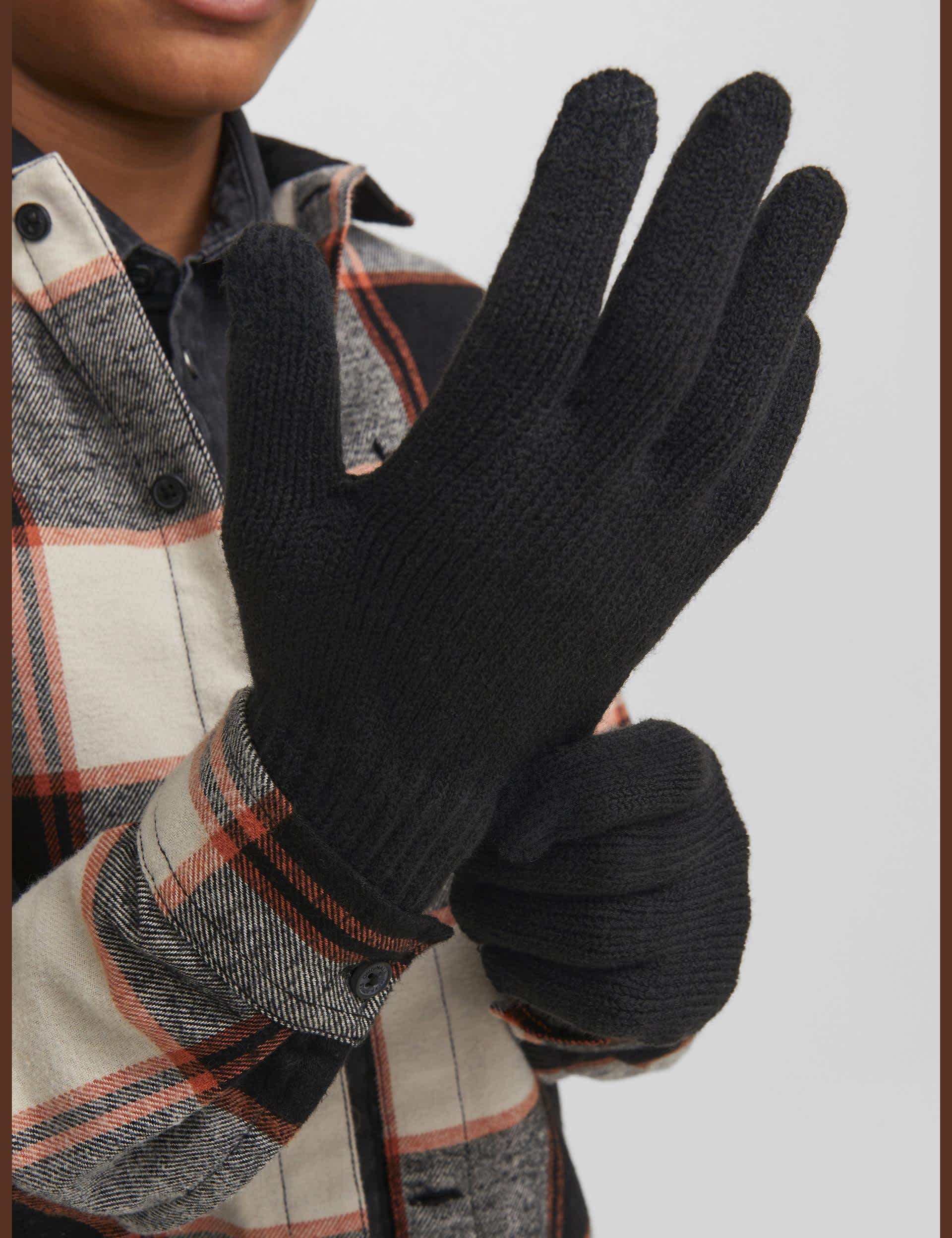 Jack & Jones Junior Kids Gloves - L-XL - Black, Black,Grey